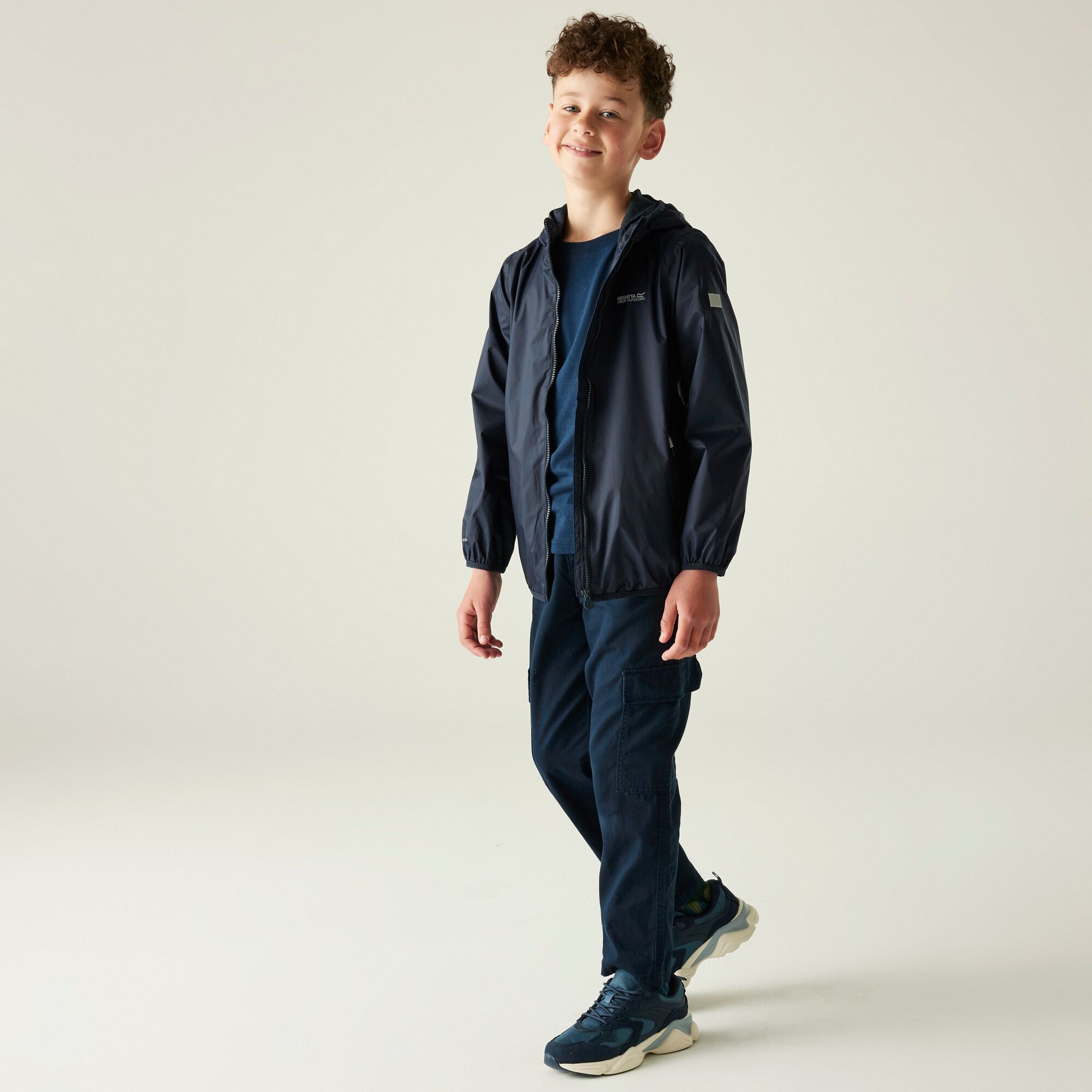 Kids' Lever II Waterproof Packaway Jacket | Navy