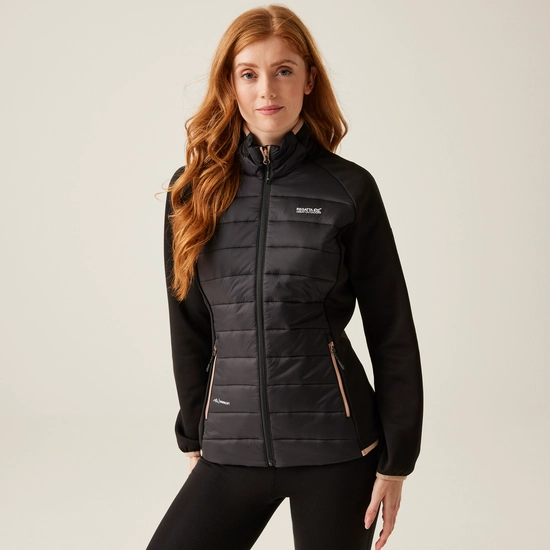 Women's Clumber V Hybrid Jacket | Black
