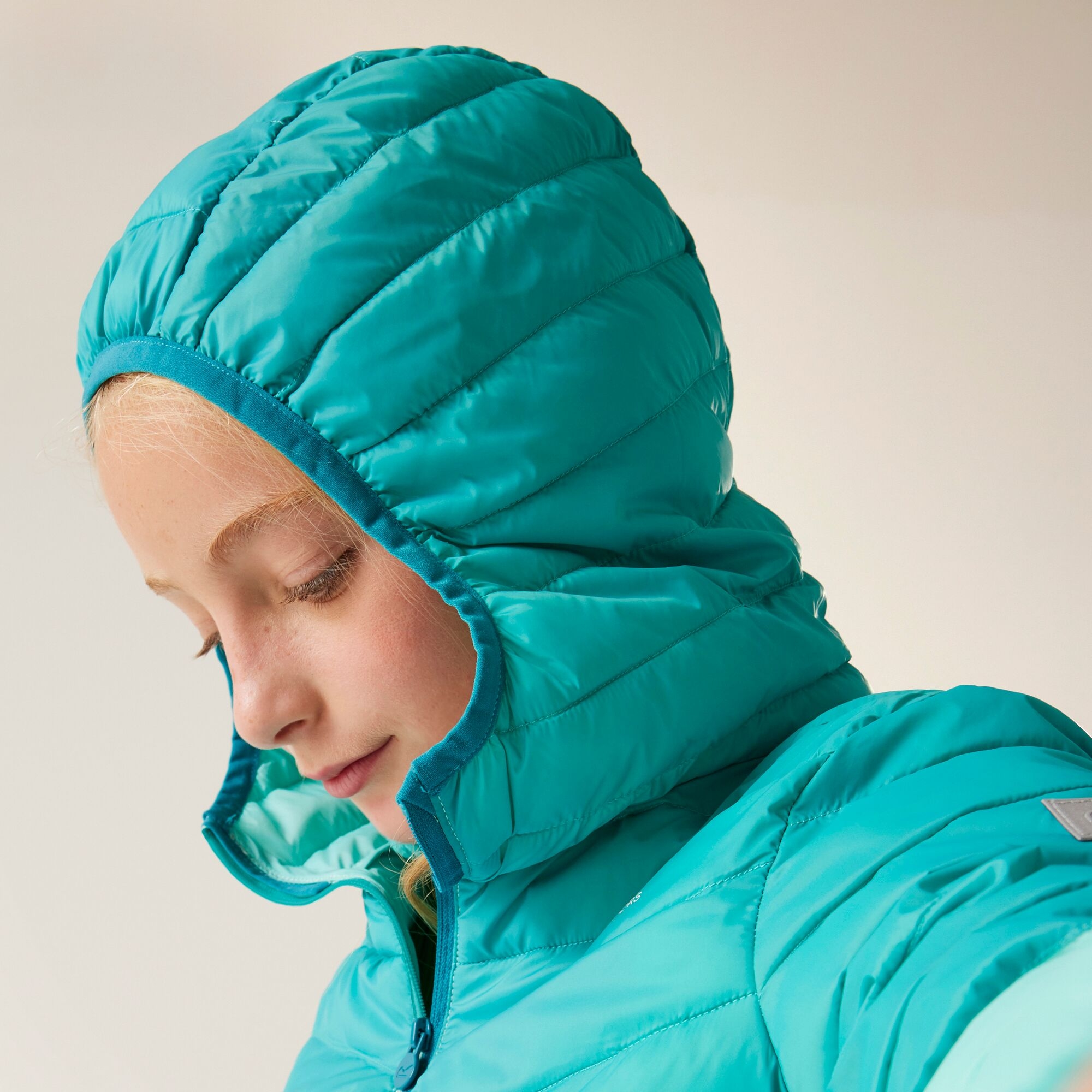 Kids' Hillpack III Hooded Jacket | Aruba Blue Turquoise Exotic Plume