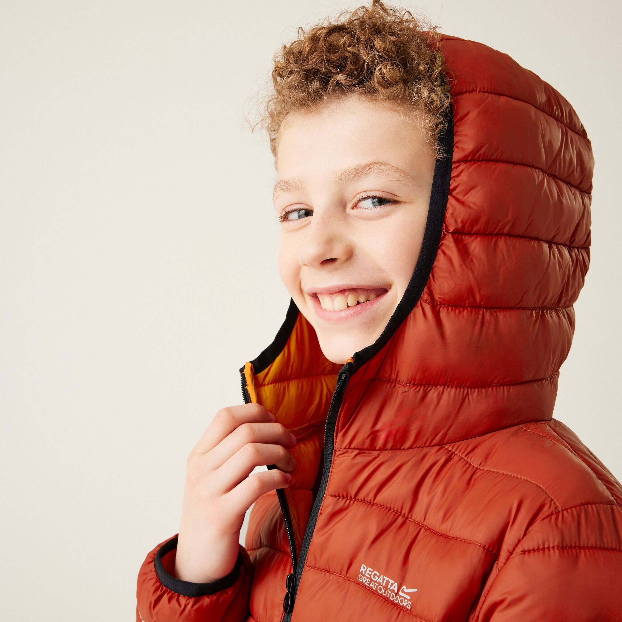 Kids' Hooded Marizion Padded Jacket | Red Ochre Fox