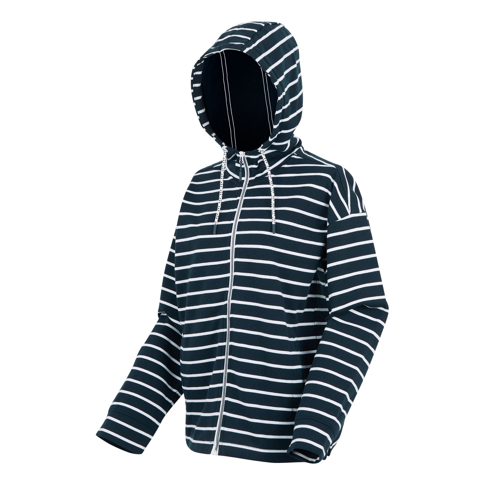 Women's Bayletta II Full Zip Hoody | Navy White Stripe