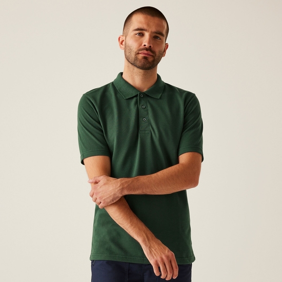 Men's 65/35 SS Polo Top | Dark Green