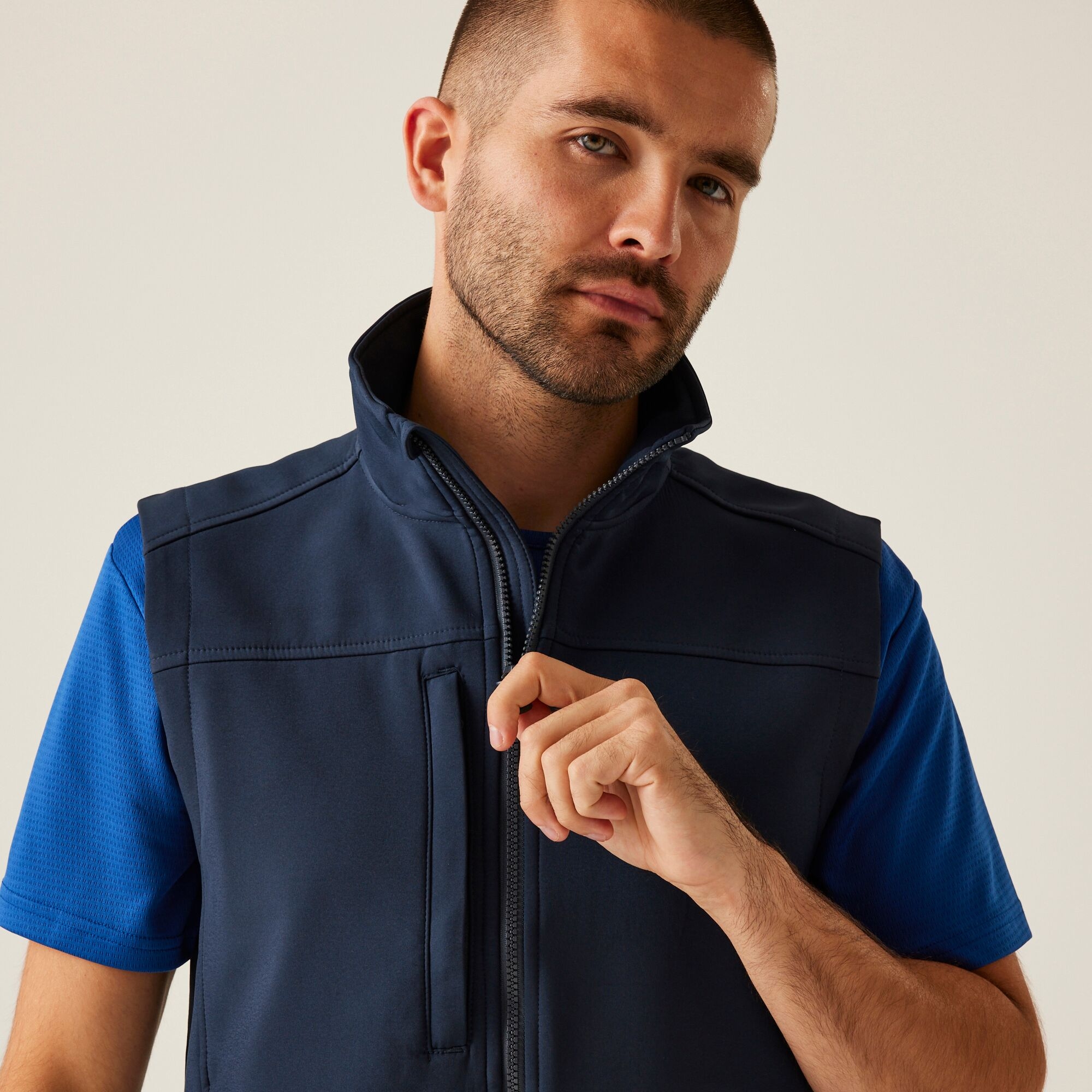 Men's Flux Softshell Bodywarmer | Navy