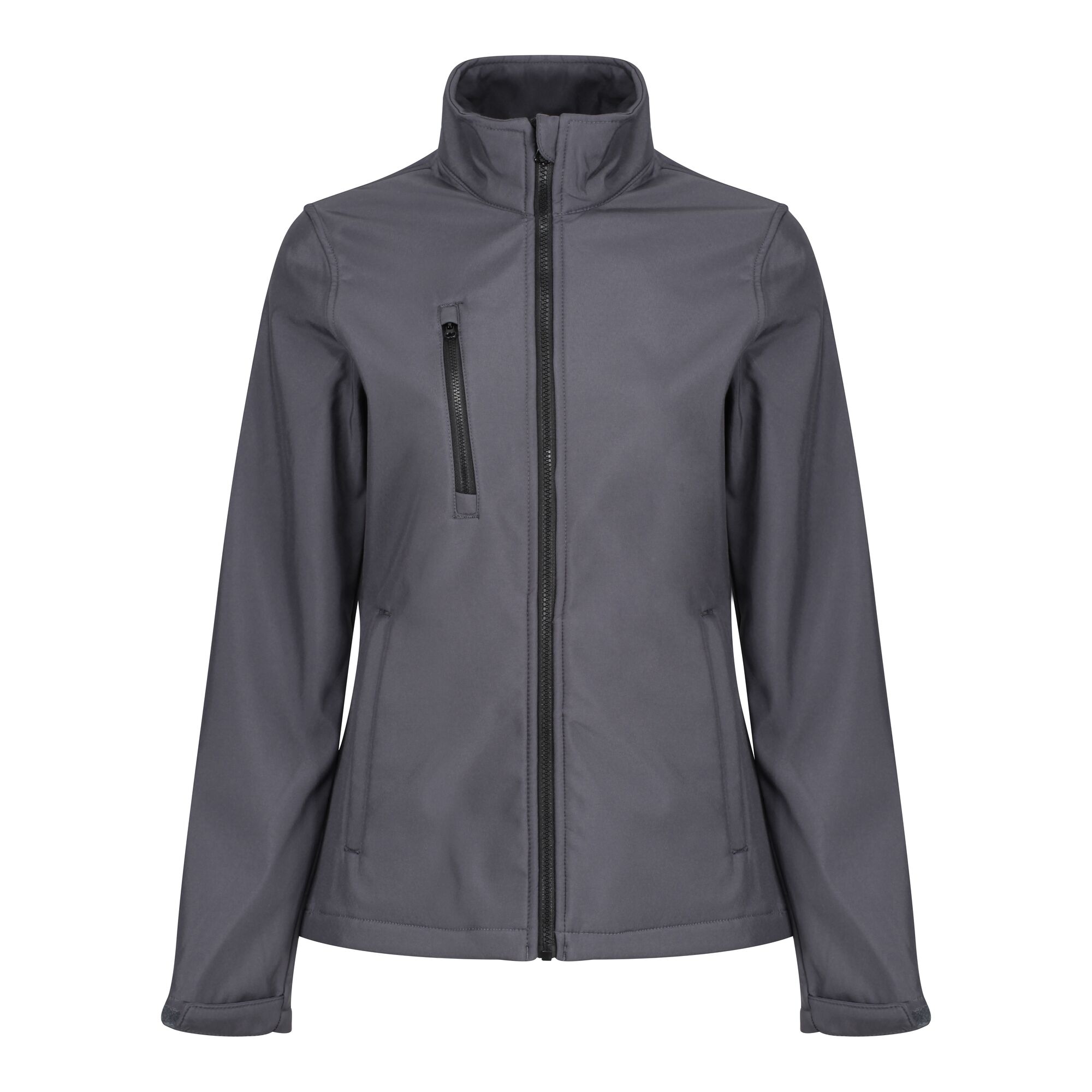 Women's Ablaze 3-layer Printable Softshell Jacket | Seal Grey Black