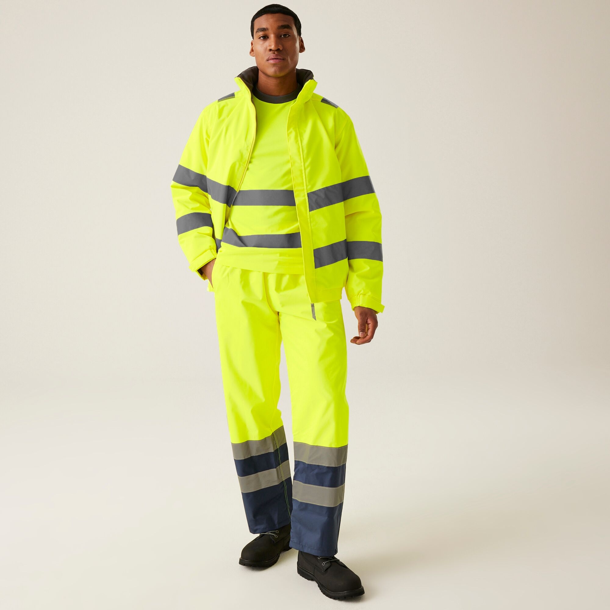 Men's Hi-Vis Pro Contract Dover Jacket | Yellow