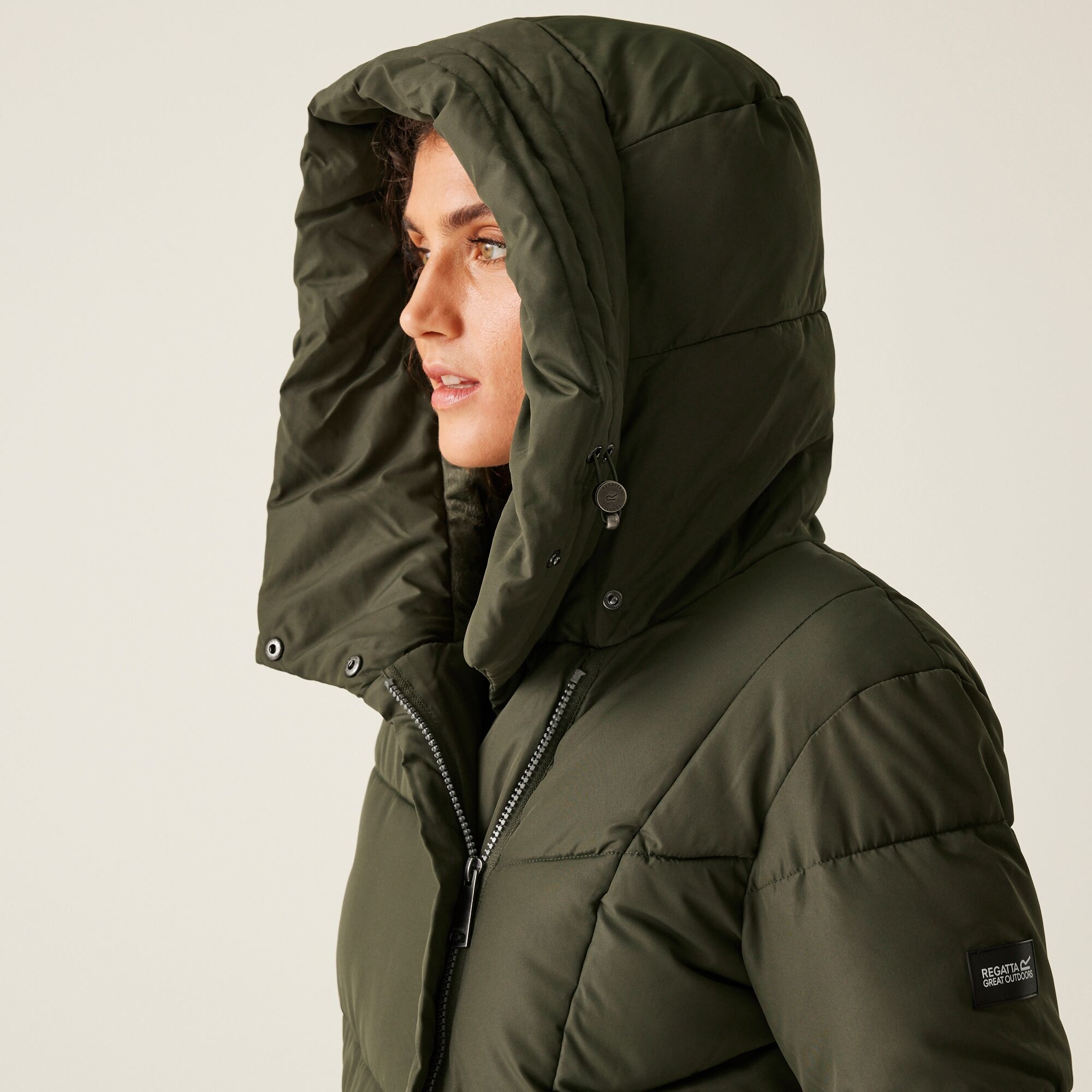 Women's Nurie Quilted Jacket | Dark Khaki