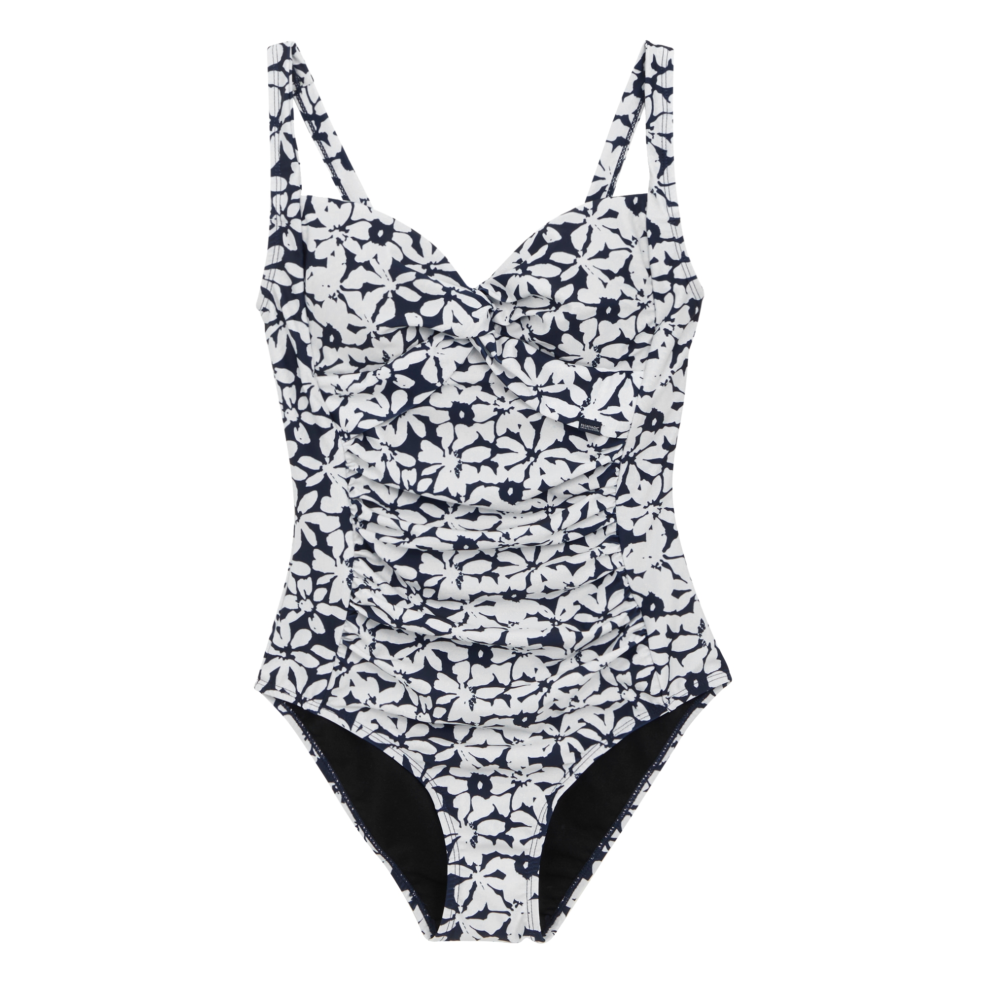Women's Sakari Tummy Control Costume | Navy White Large Floral