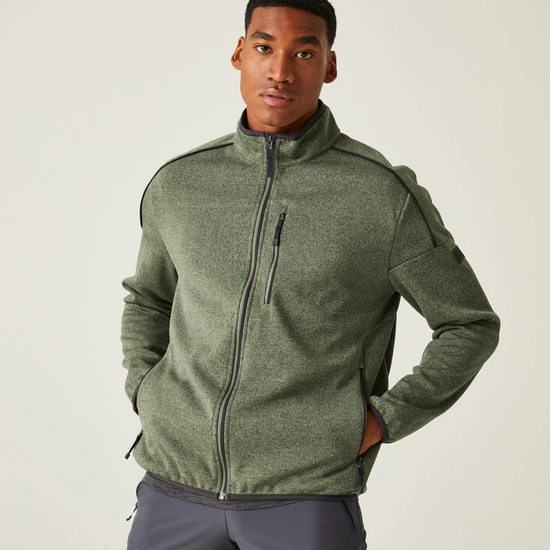 Men's Kames Full Zip Fleece | Nephrite Green Grenoble Green