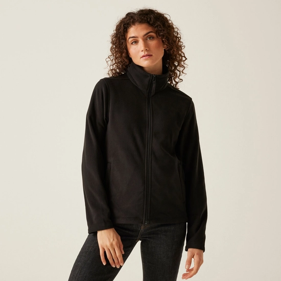 Women's Micro Lightweight Full Zip Fleece | Black