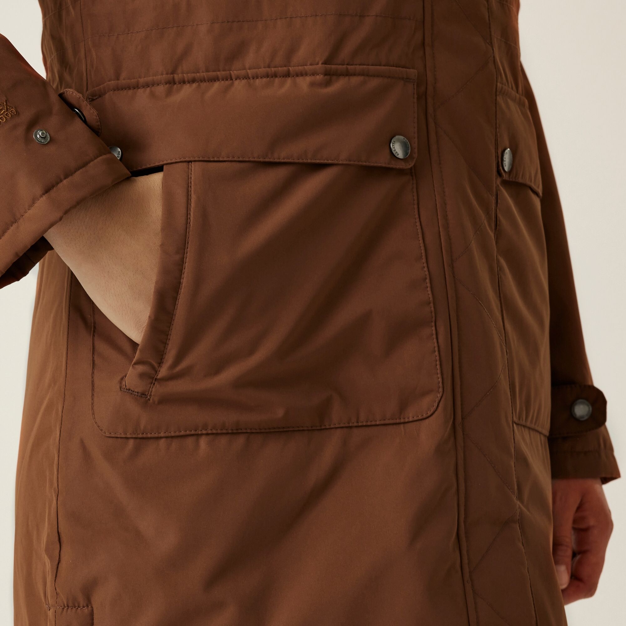 Women's Sabinka II Fur Trim Parka Jacket | Dark Brown