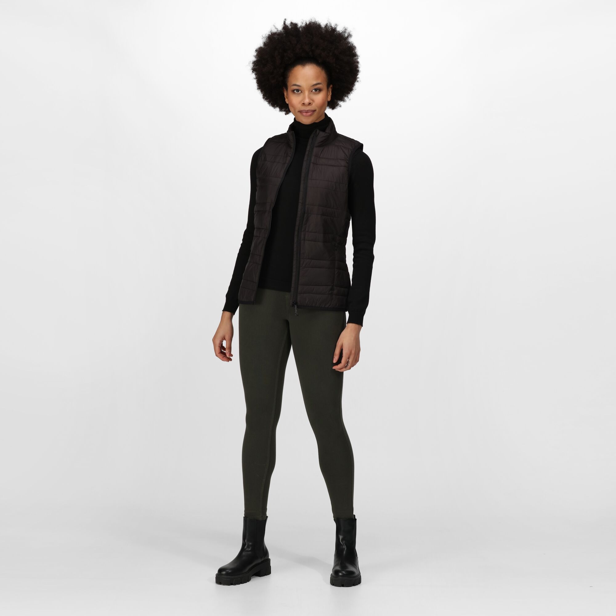 Womens Firedown Down-Touch Insulated Bodywarmer | Black