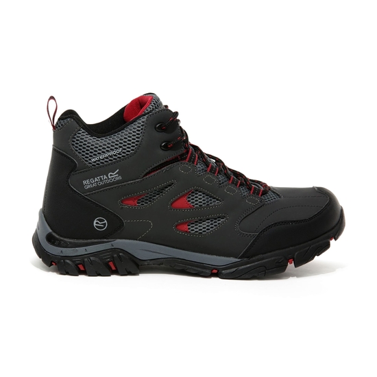 Men's Holcombe Waterproof Mid Walking Boots | Ash Rio Red
