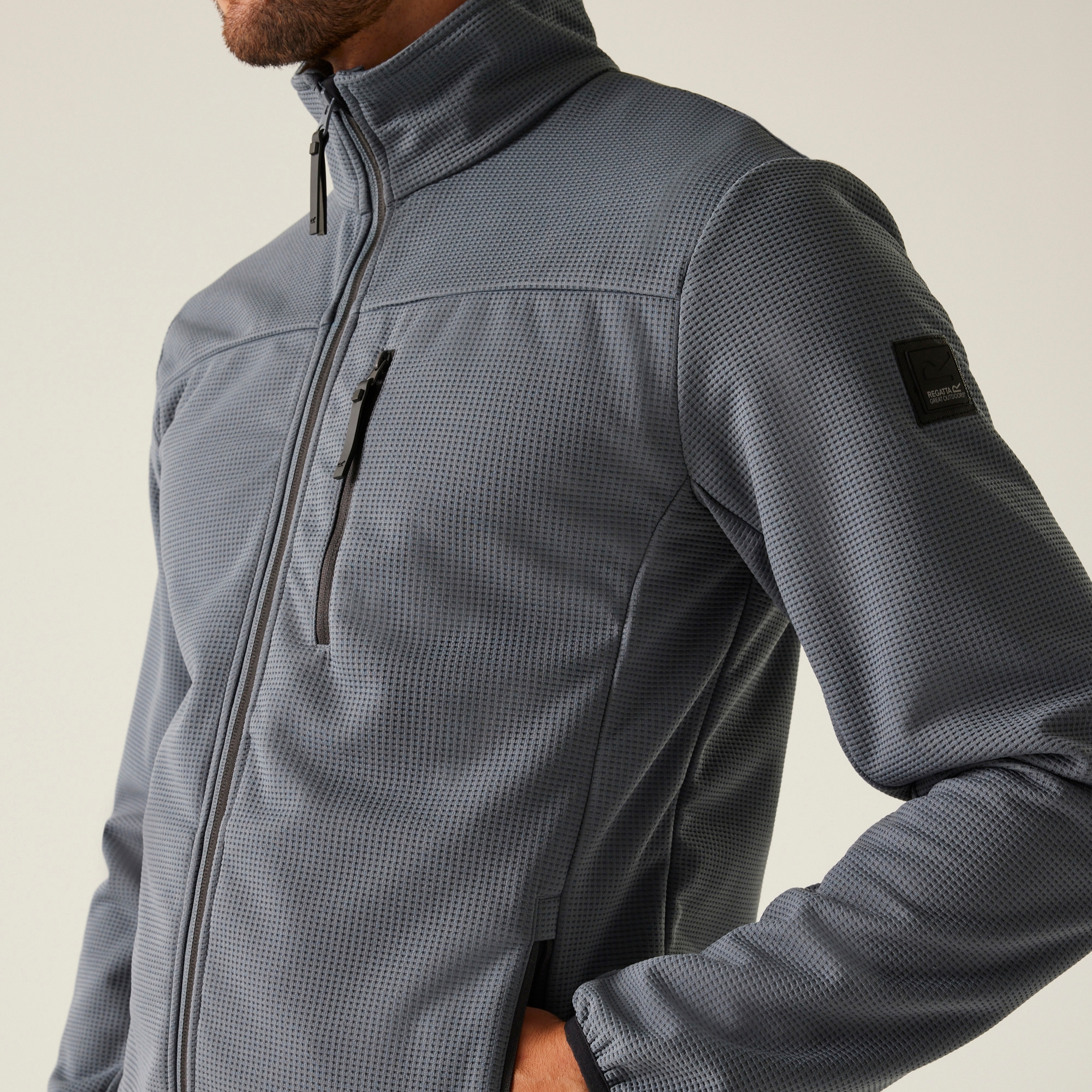 Men's Romain Softshell Jacket | Stormy Weather Ash