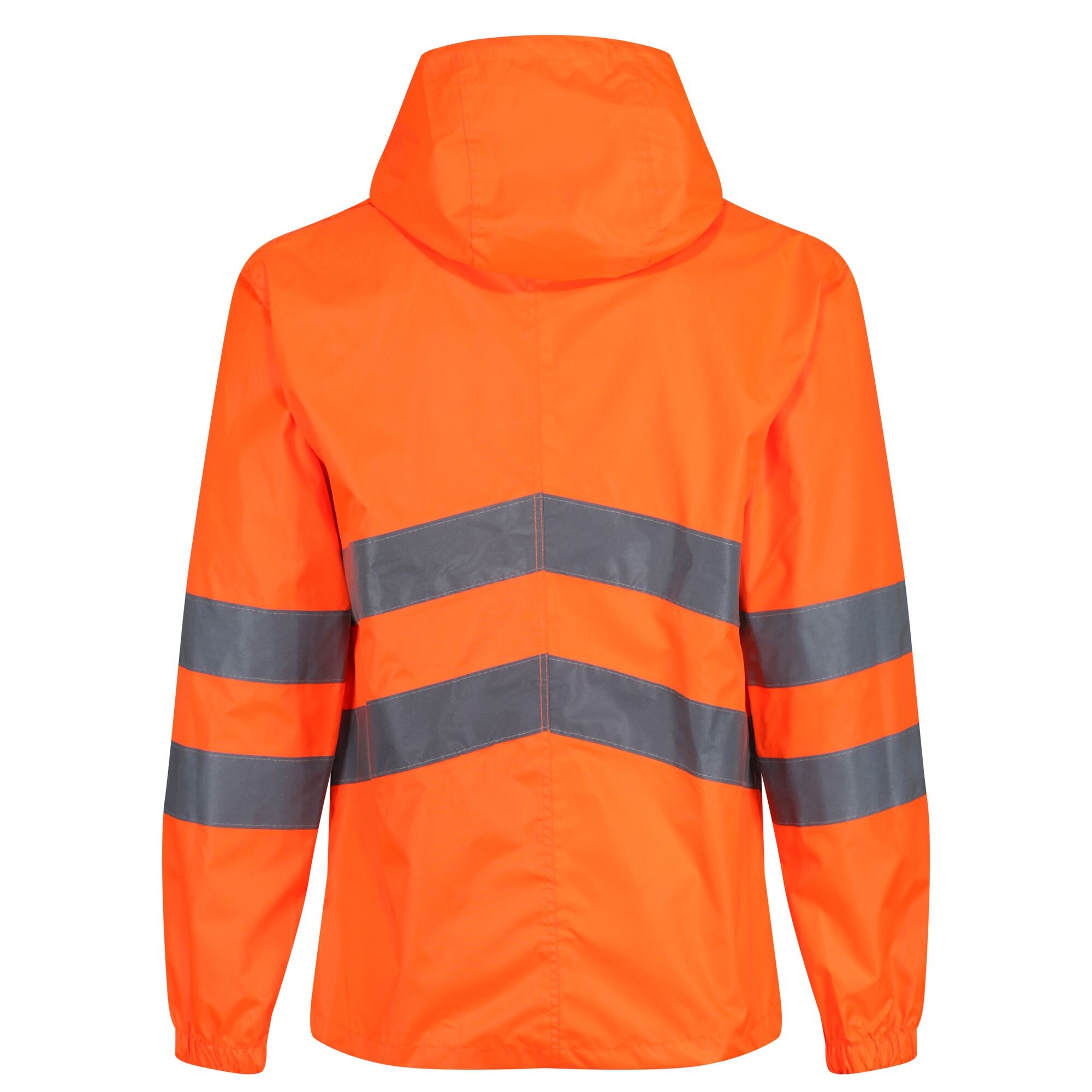 Men's Hi-Vis Pro Waterproof Reflective Packaway Work Jacket | Orange