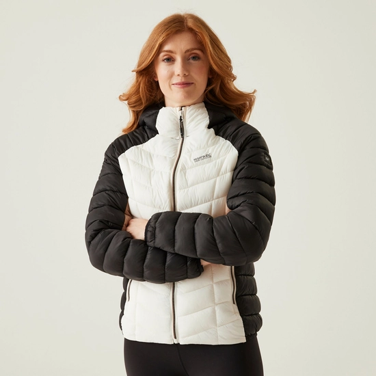 Women's Dalent Quilted Hooded Jacket | Rain Forest Dusty Green
