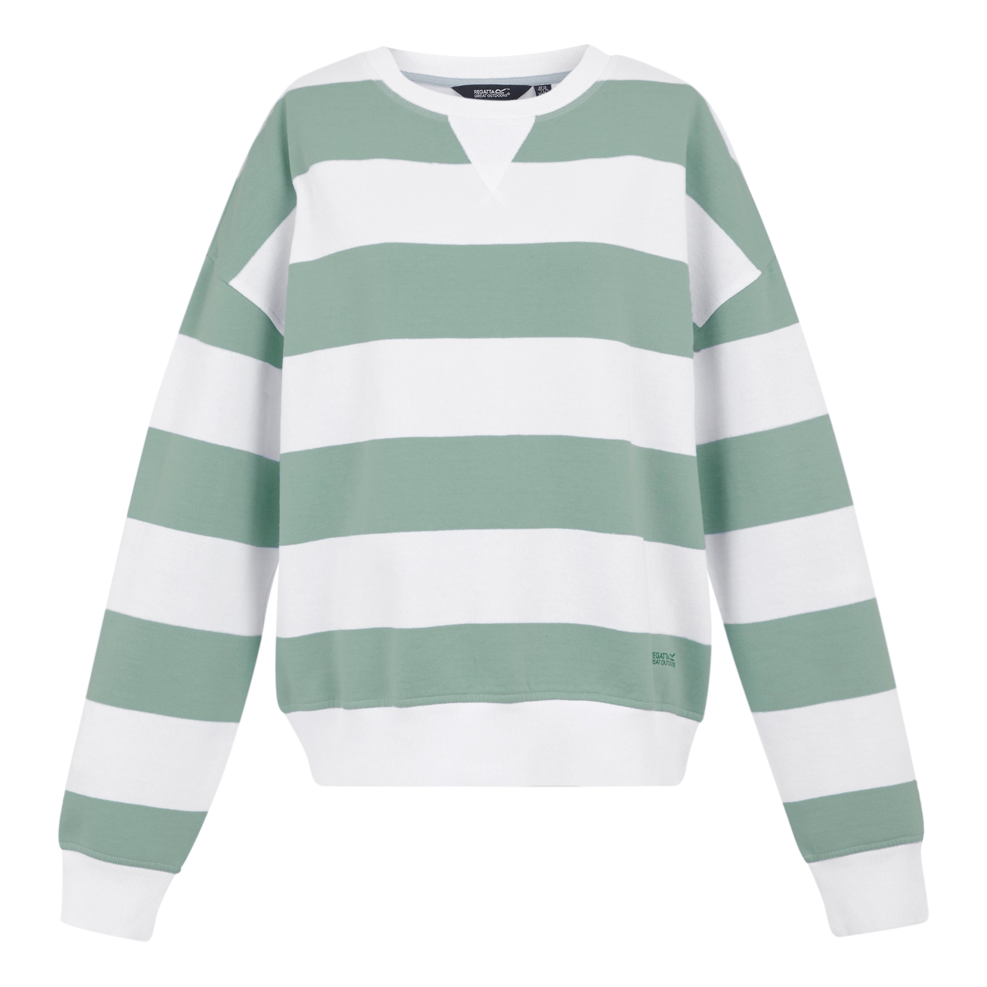 Women's Avika II Crew Neck Jumper | Glacier White Stripe