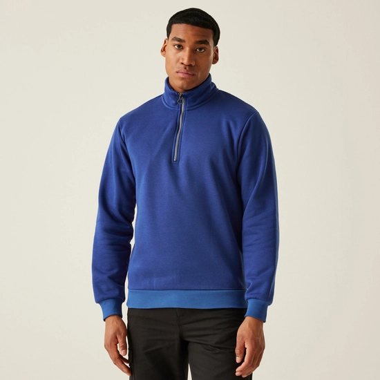 Men's Pro Quarter Zip Sweatshirt | New Royal