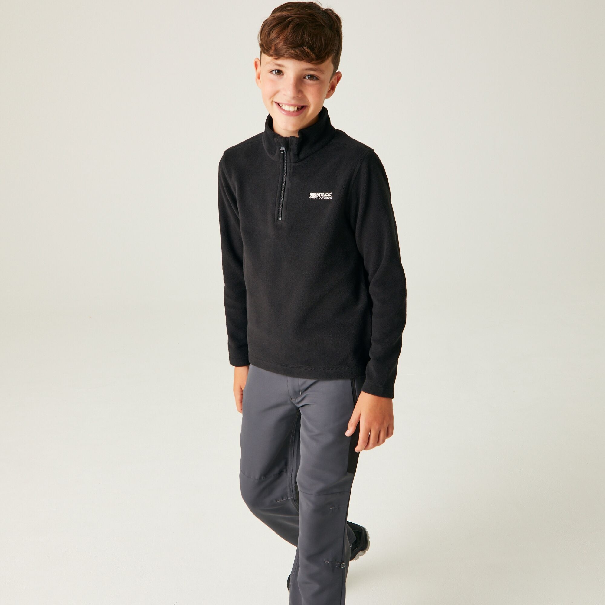 Kids' Hot Shot II Half Zip Fleece | Black Black
