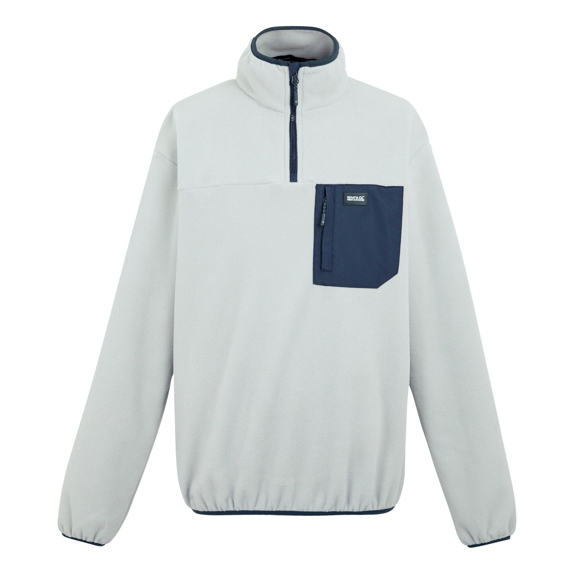 Men's Frankie Half Zip Fleece | Silver Grey Navy