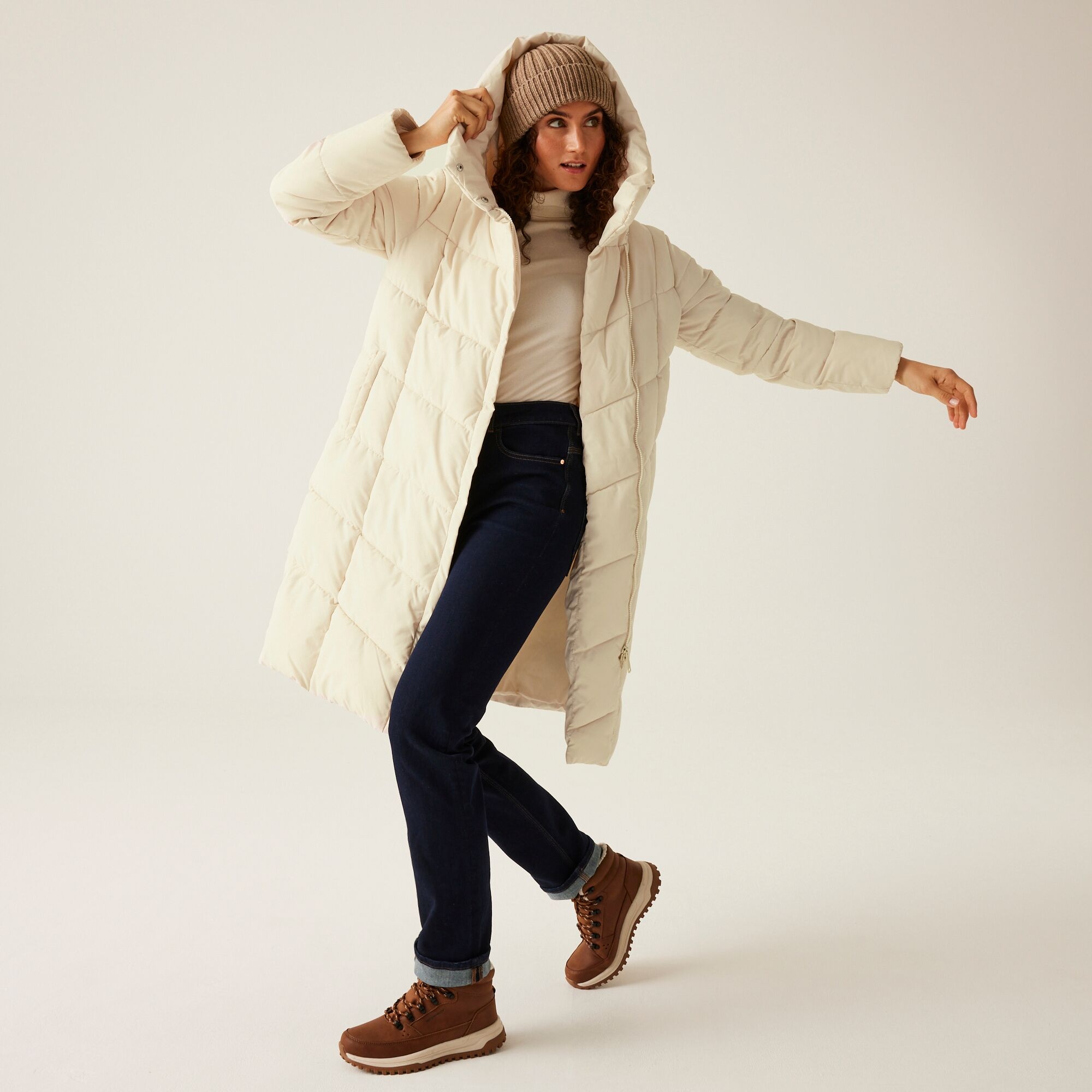 Women's Nurie Quilted Jacket | Light Vanilla