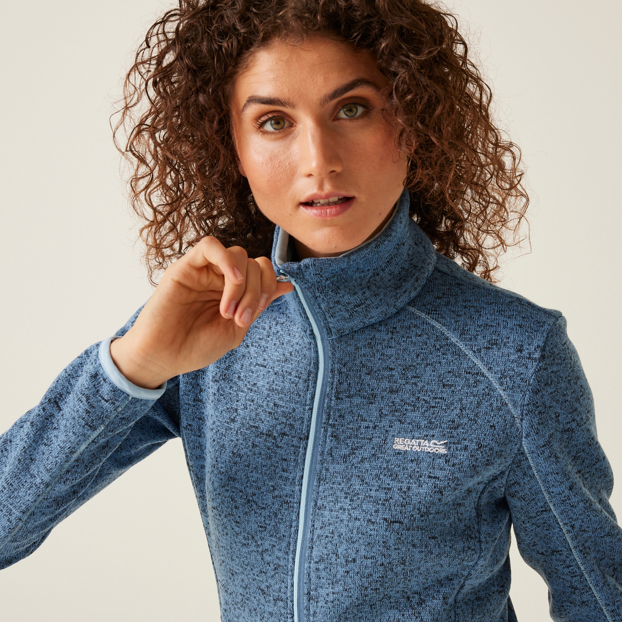 Women's Newhill Full Zip Fleece | Coronet Blue Clear Sky