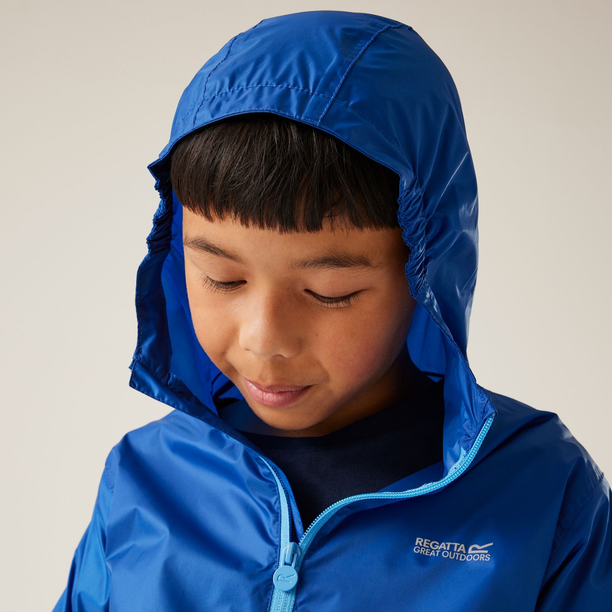 Kids' Pack It Waterproof Packaway Jacket | Olympian Blue Elysium Blue