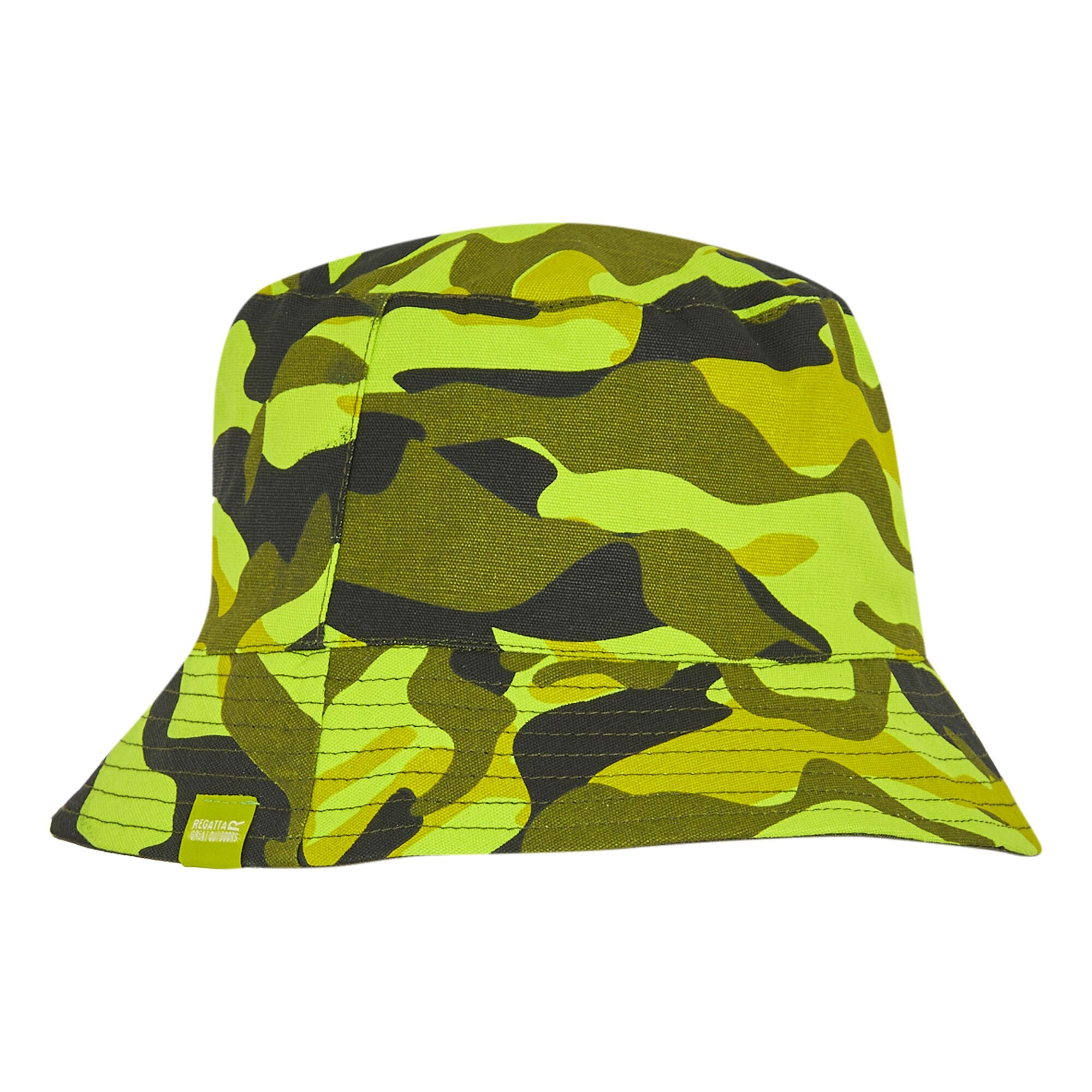 Kids' Flip Bucket Hat | Grenoble Green Camo Nephrite Green