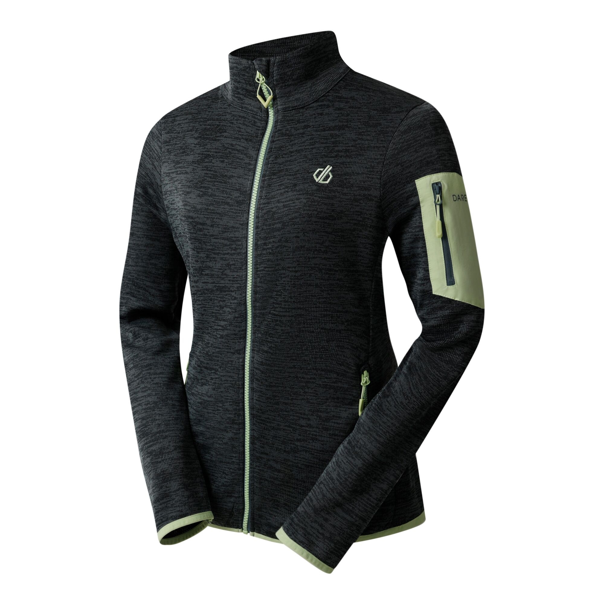 Women's Torrek Mountain Zip Through Fleece | Stormy Weather & Butterfly Green