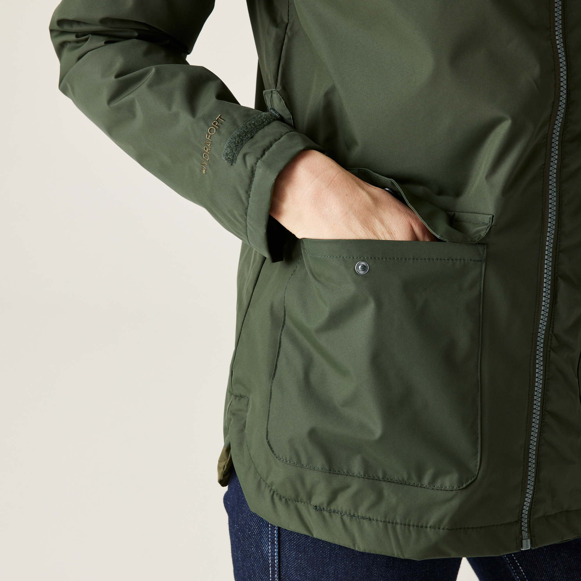 Women's Broadia Waterproof Jacket | Dark Khaki