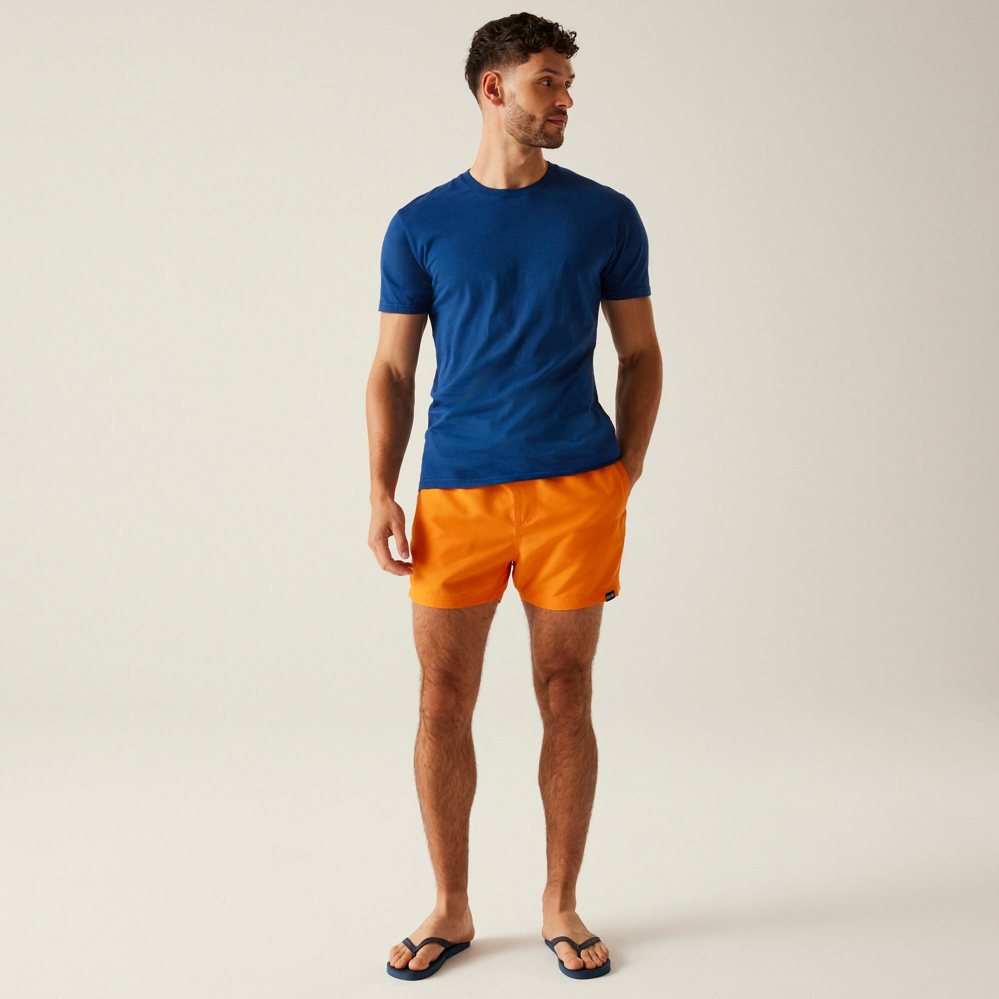 Men's Mawson III Swim Shorts | Celosia Orange Navy