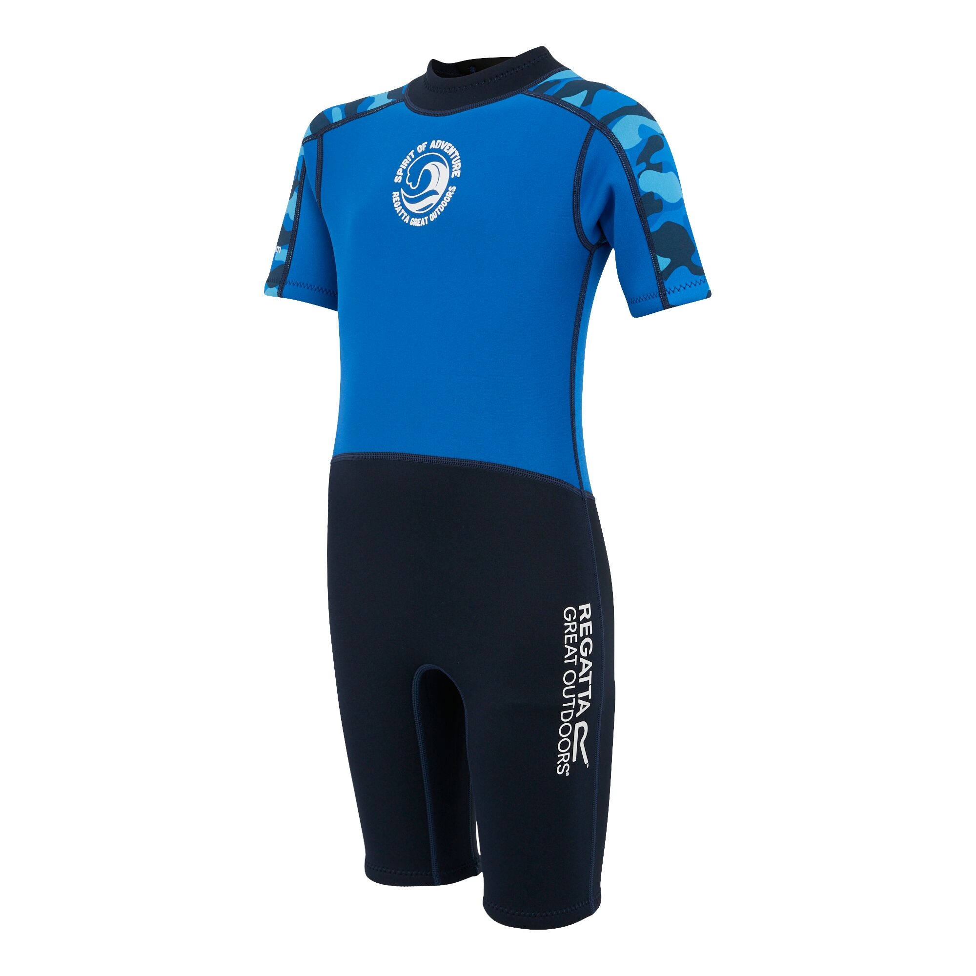 Kids' Wetsuit  | Blue Camo Olympian Blue Navy