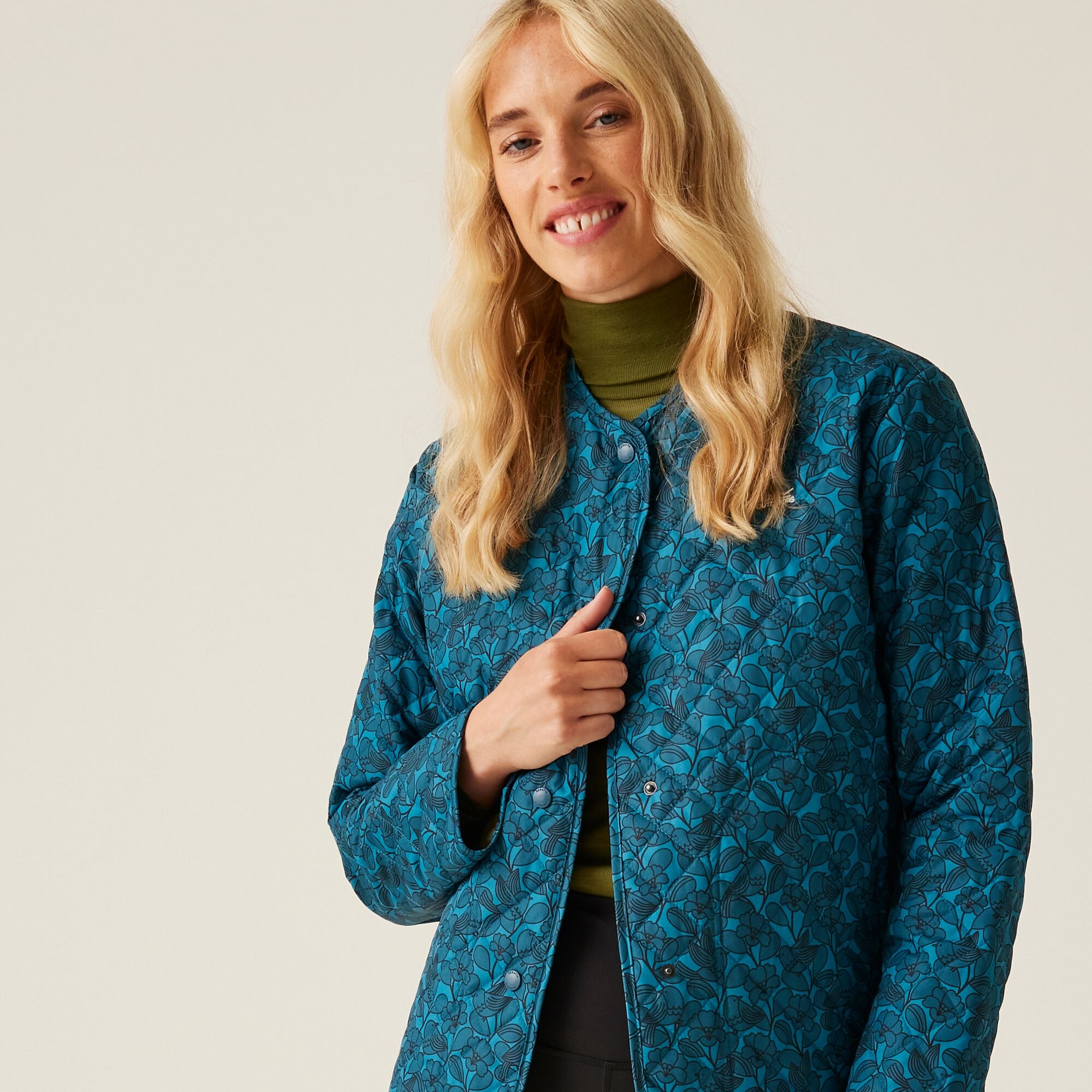 Orla Kiely Quilted Jacket | Birdy Blue