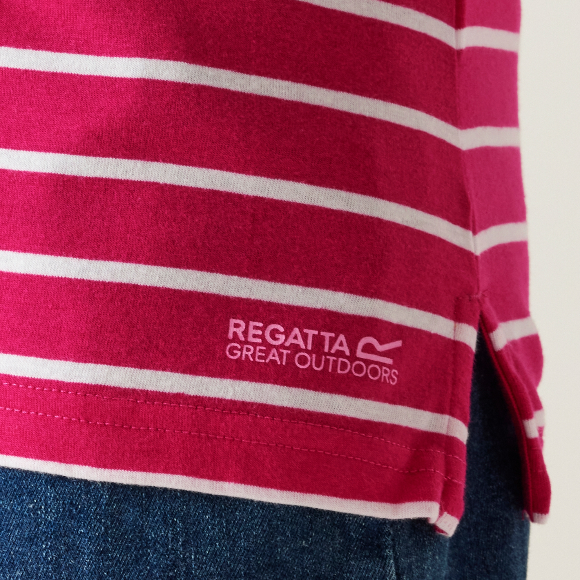 Women's Bayletta II 3/4 Sleeve Top  | Pink Fusion White Stripe