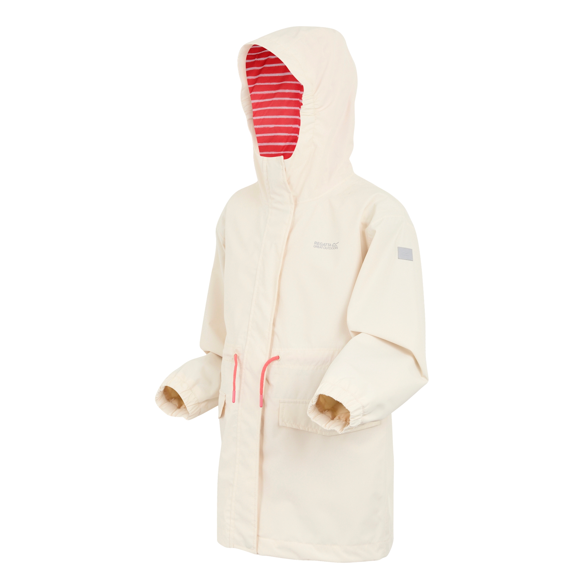 Kids' Ballina Waterpoof Jacket | Light Vanilla Peach Bloomn White Stripe