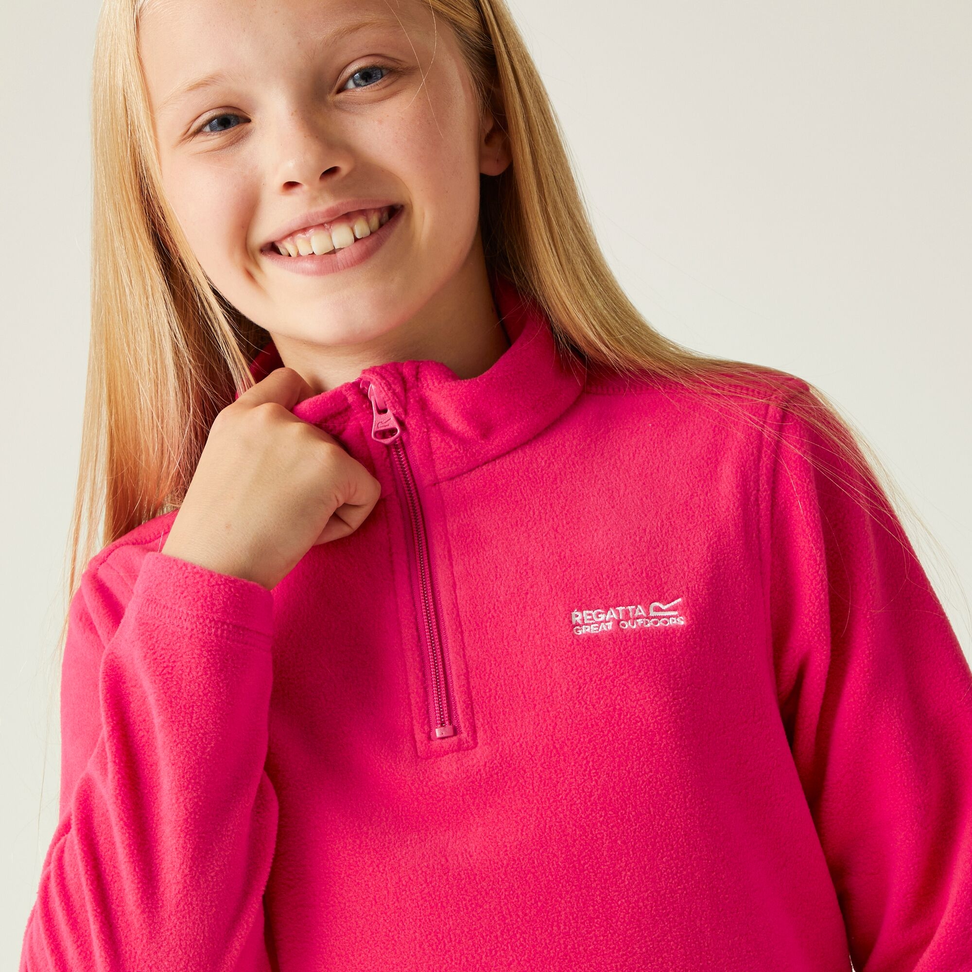Kids' Hot Shot II Half Zip Fleece | Pink Potion