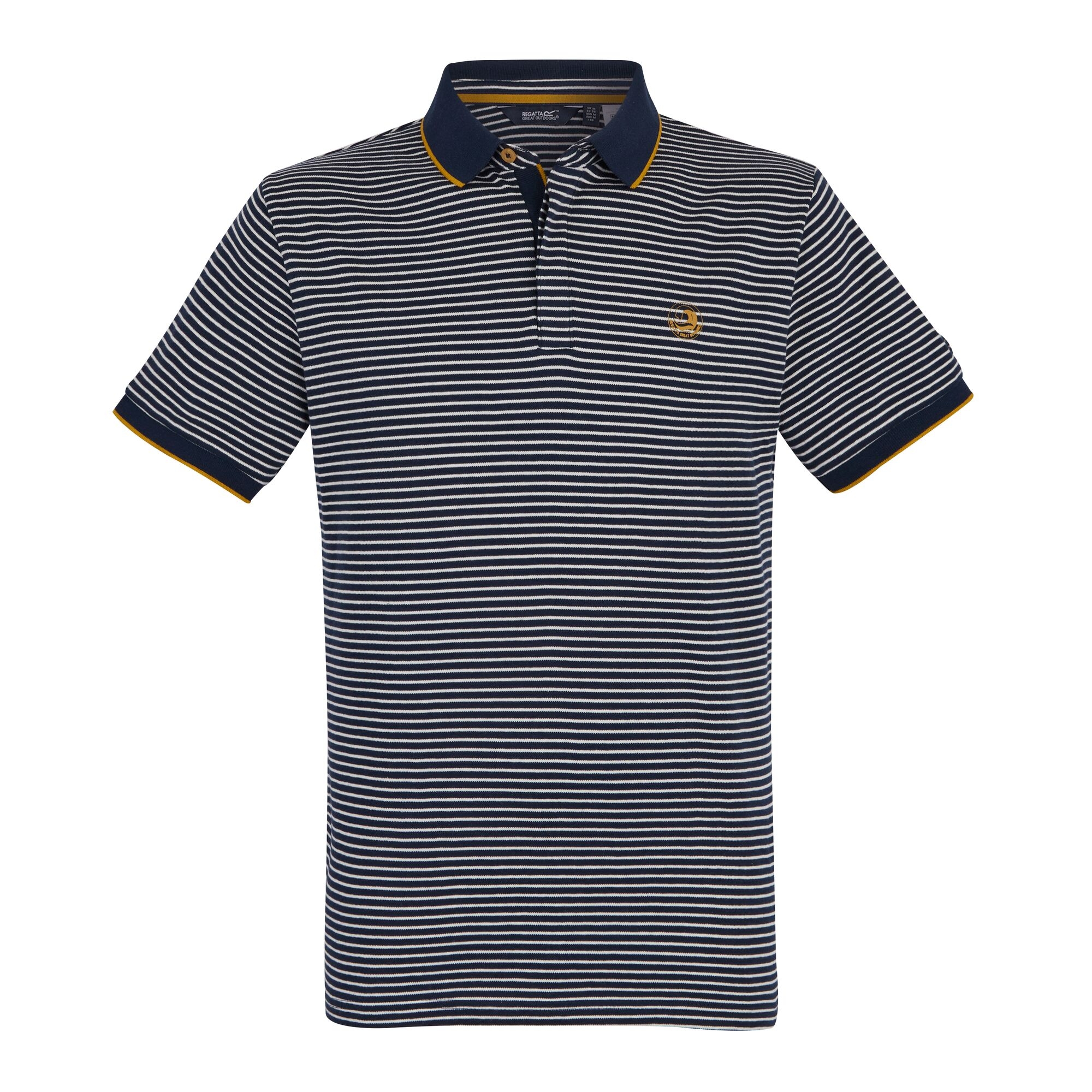 Men's Tiver Polo Shirt | Navy Stone White Stripe