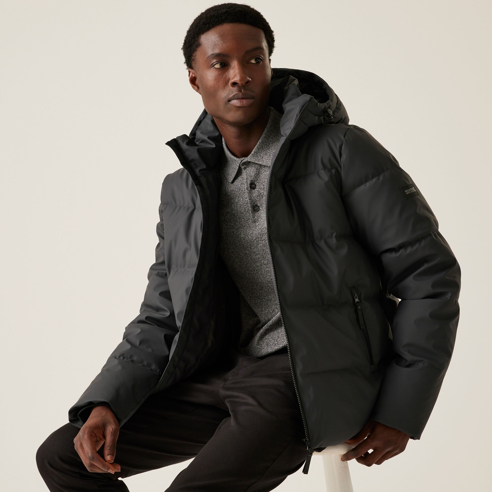 Men's Saltern Padded Jacket | Ash
