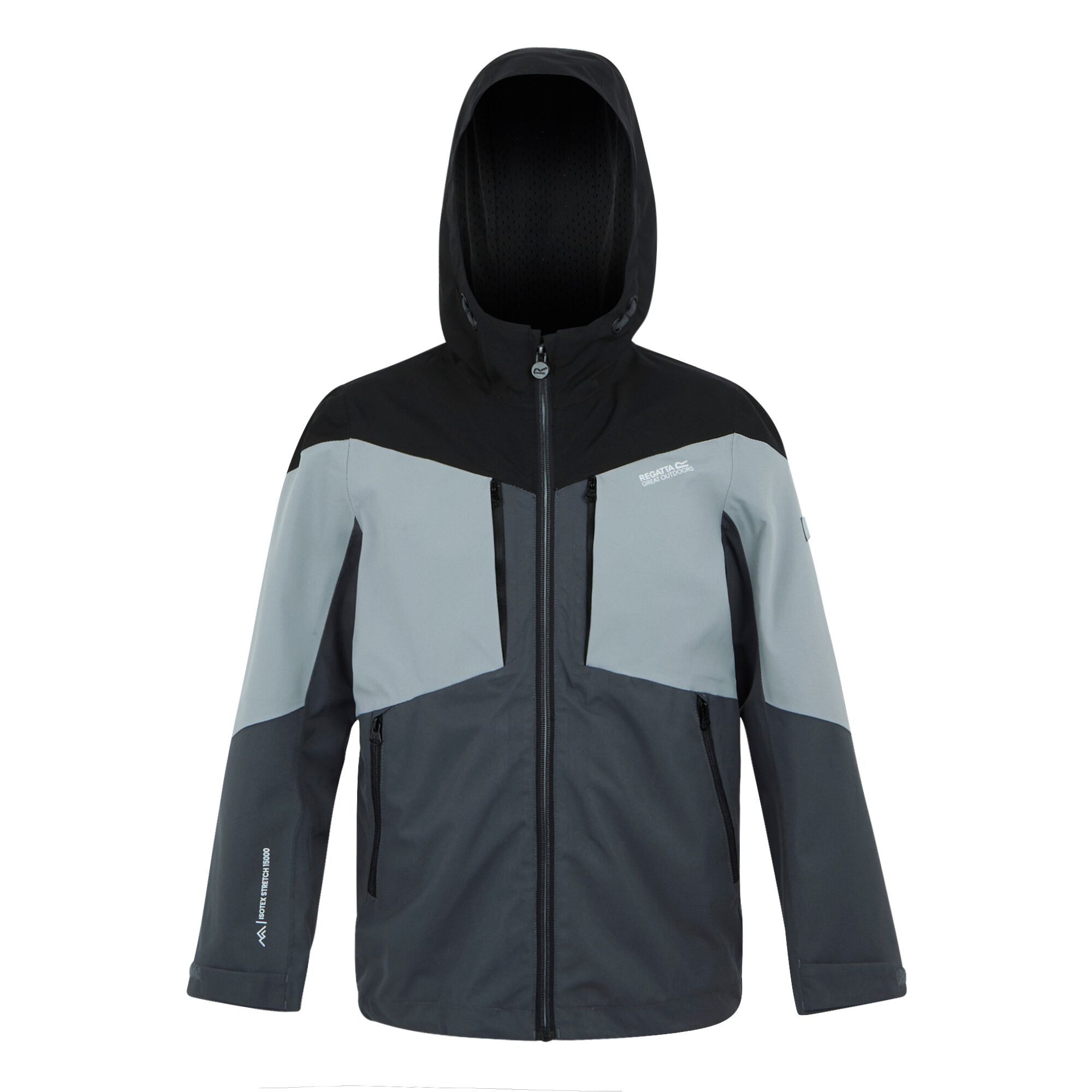 Kids' Highton VI Waterpoof Jacket | Seal Grey Cloudy Grey Black