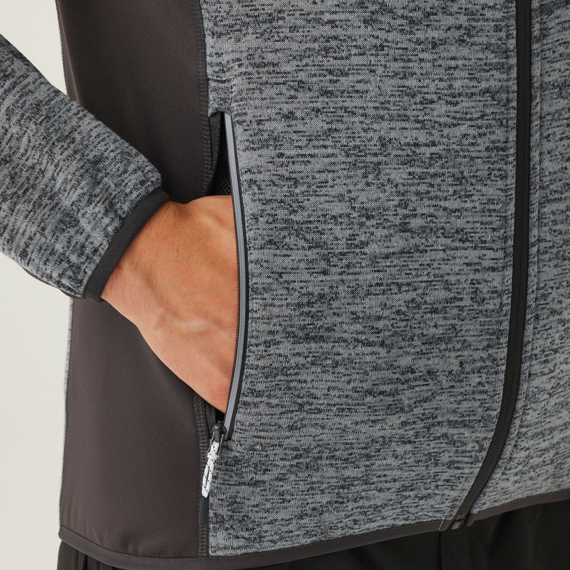 Men's Baslinn Full Zip Fleece | Glacier Marl Ash