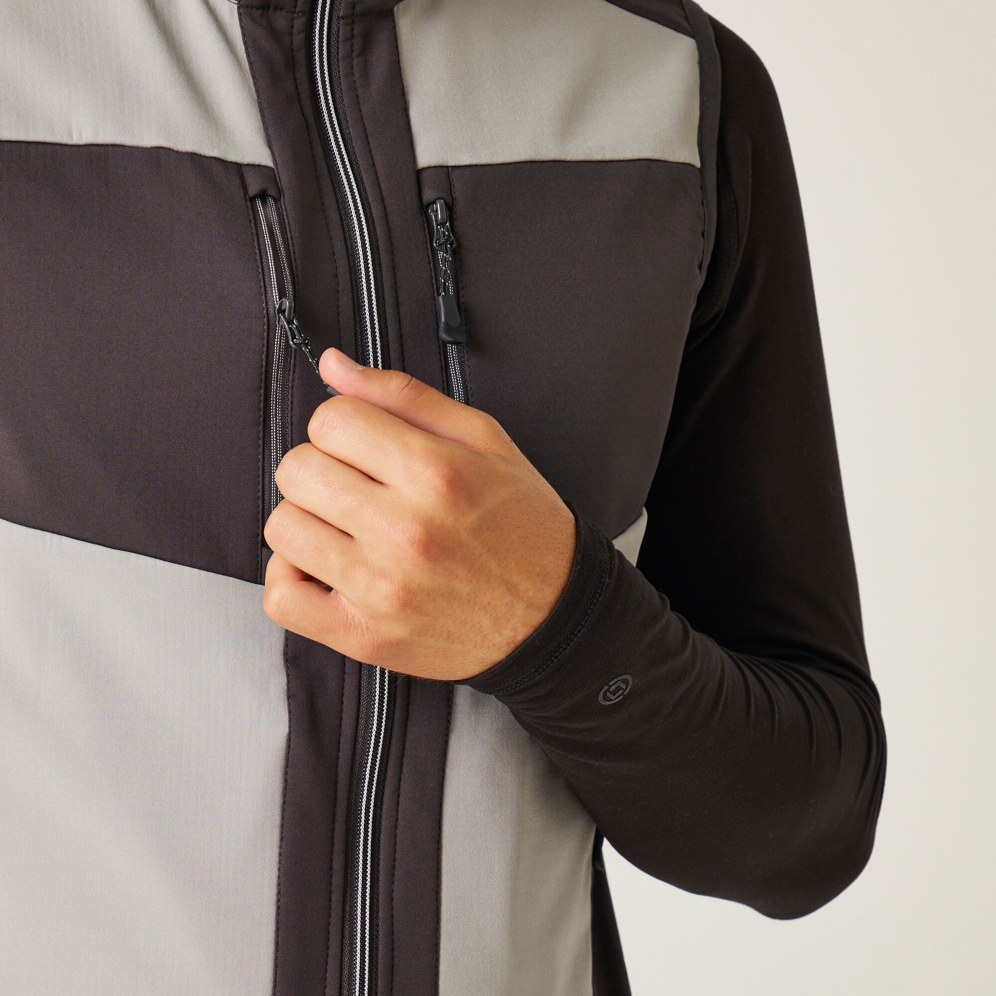 Men's E-Volve 2 Layer Softshell Bodywarmer | Mineral Grey Ash