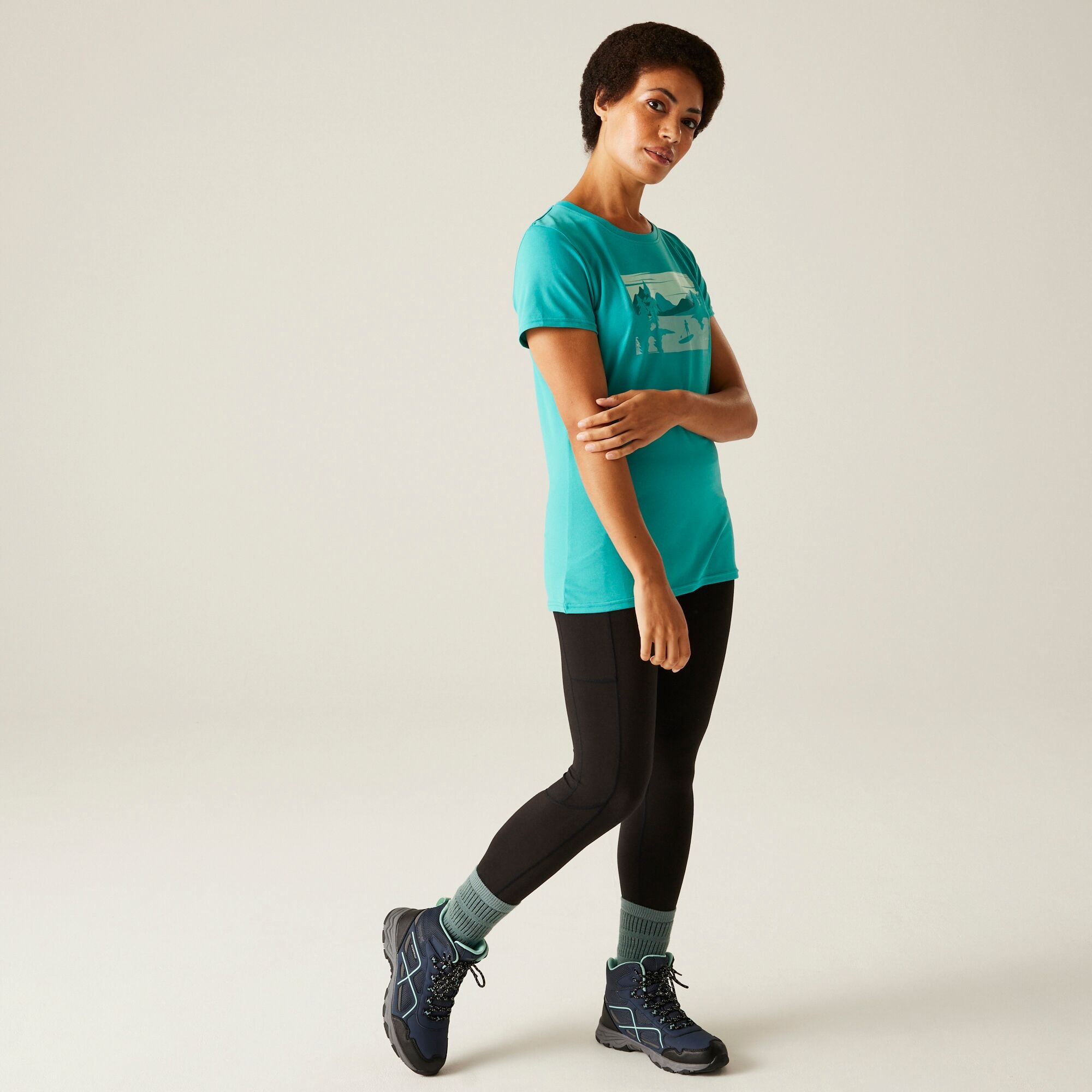 Women's Fingal Stretch T-Shirt | Turquoise