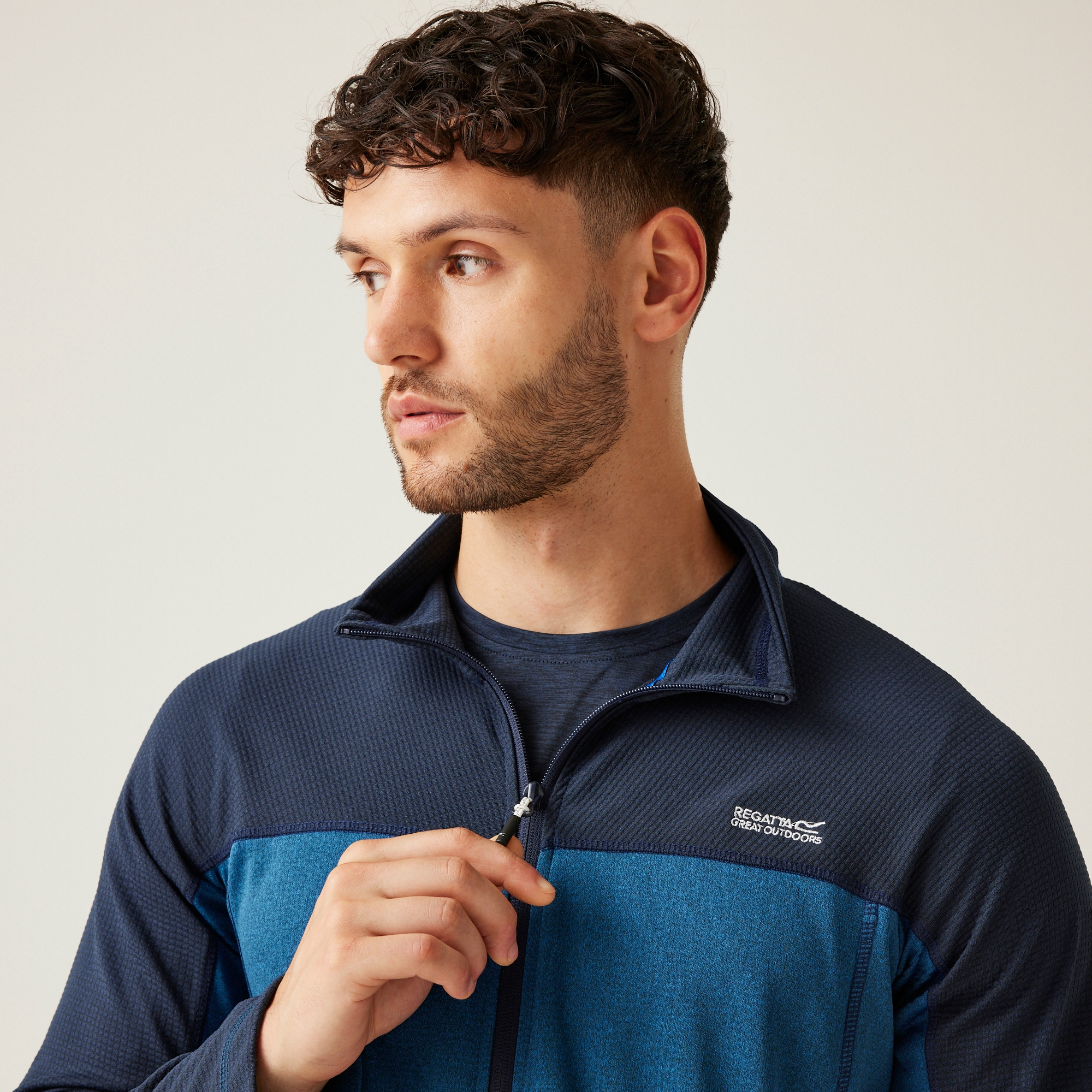 Men's Highton V Full Zip Fleece | Olympian Blue Navy