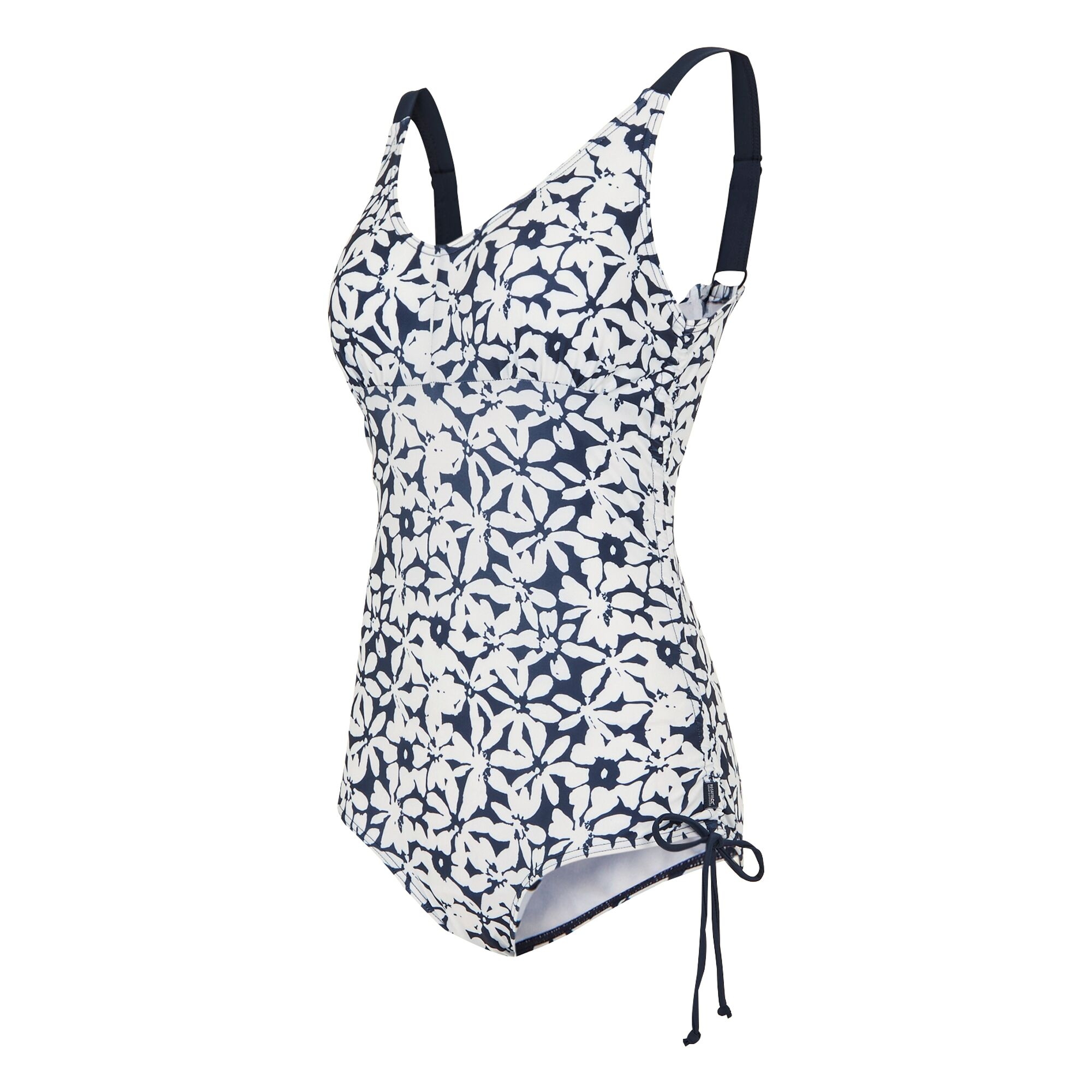 Women's Alinae Swimsuit | Navy White Large Floral