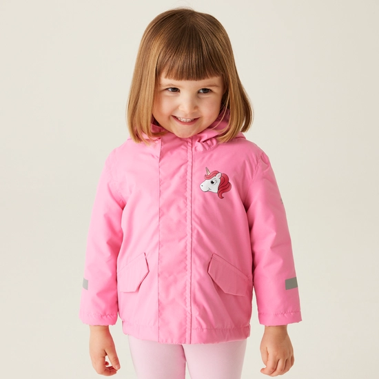 Kids' Animal Rainy Day Jacket | Shyla The Leopard Lilac Frost