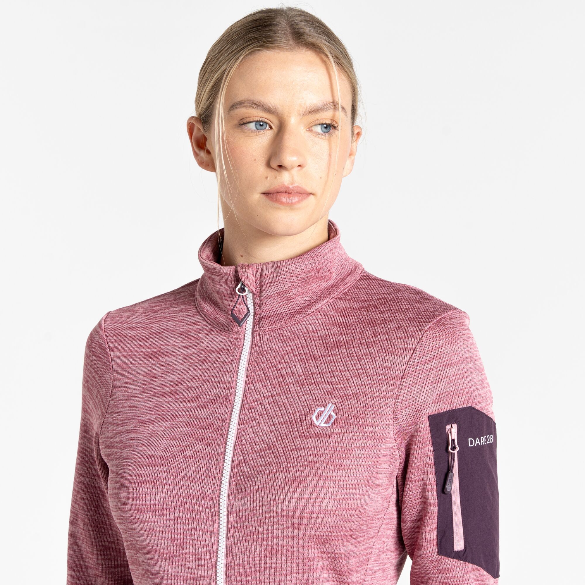 Women's Torrek Mountain Zip Through Fleece | Lilas & Deep Plum
