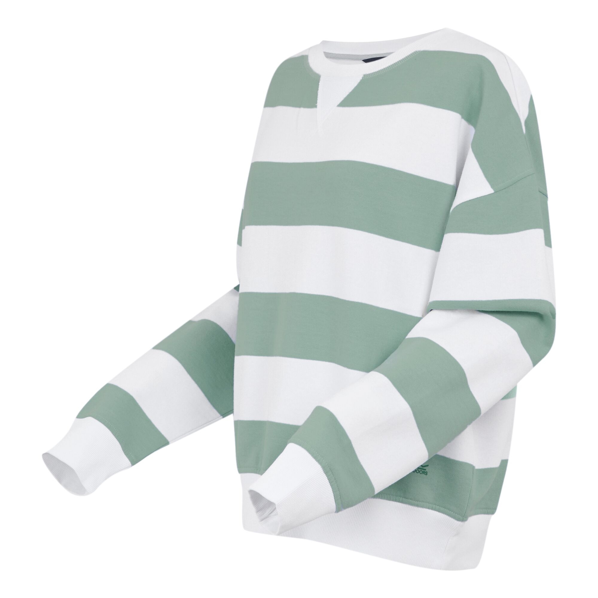 Women's Avika II Crew Neck Jumper | Glacier White Stripe