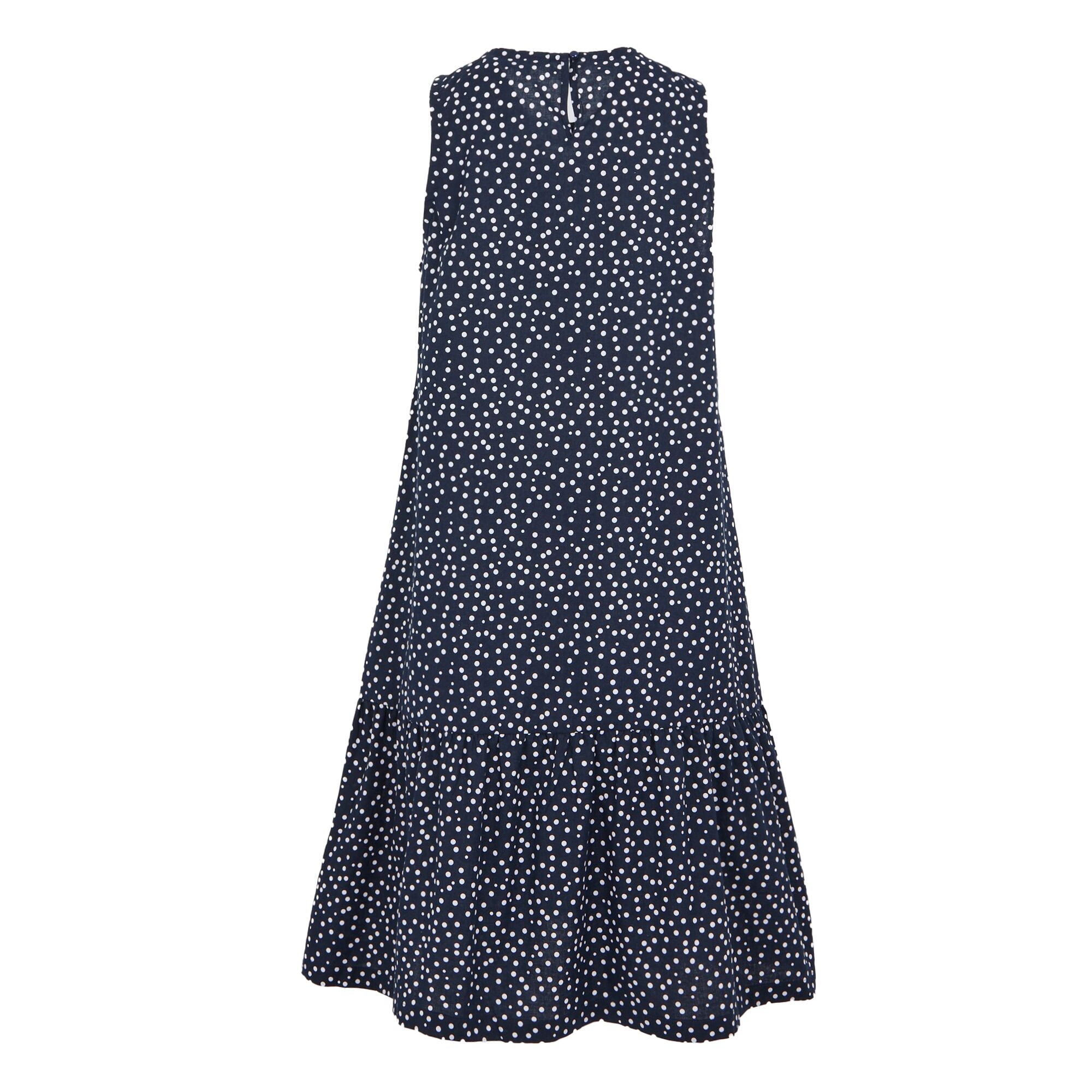 Women's Trisa Smock Dress | Navy White Micro Dot
