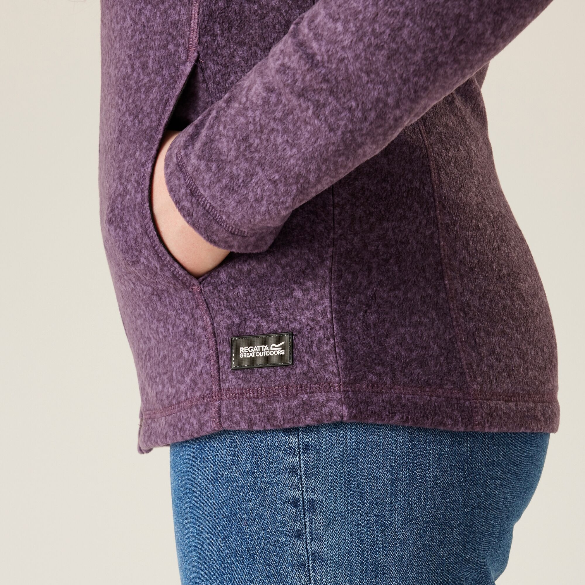 Women's Mayse Full Zip Fleece | Deep Plum