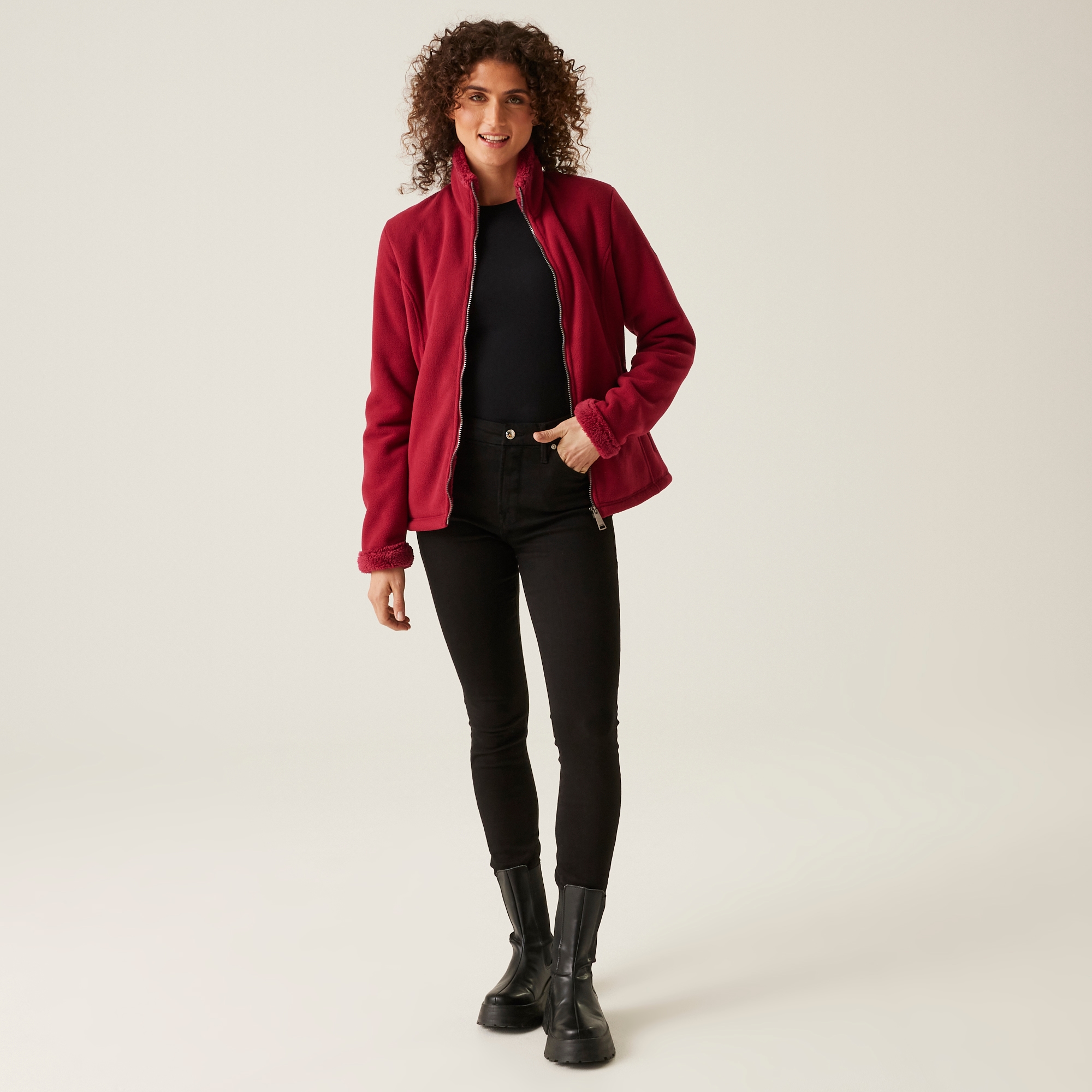 Women's Brandall Full Zip Heavyweight Fleece | Rumba Red Rumba Red