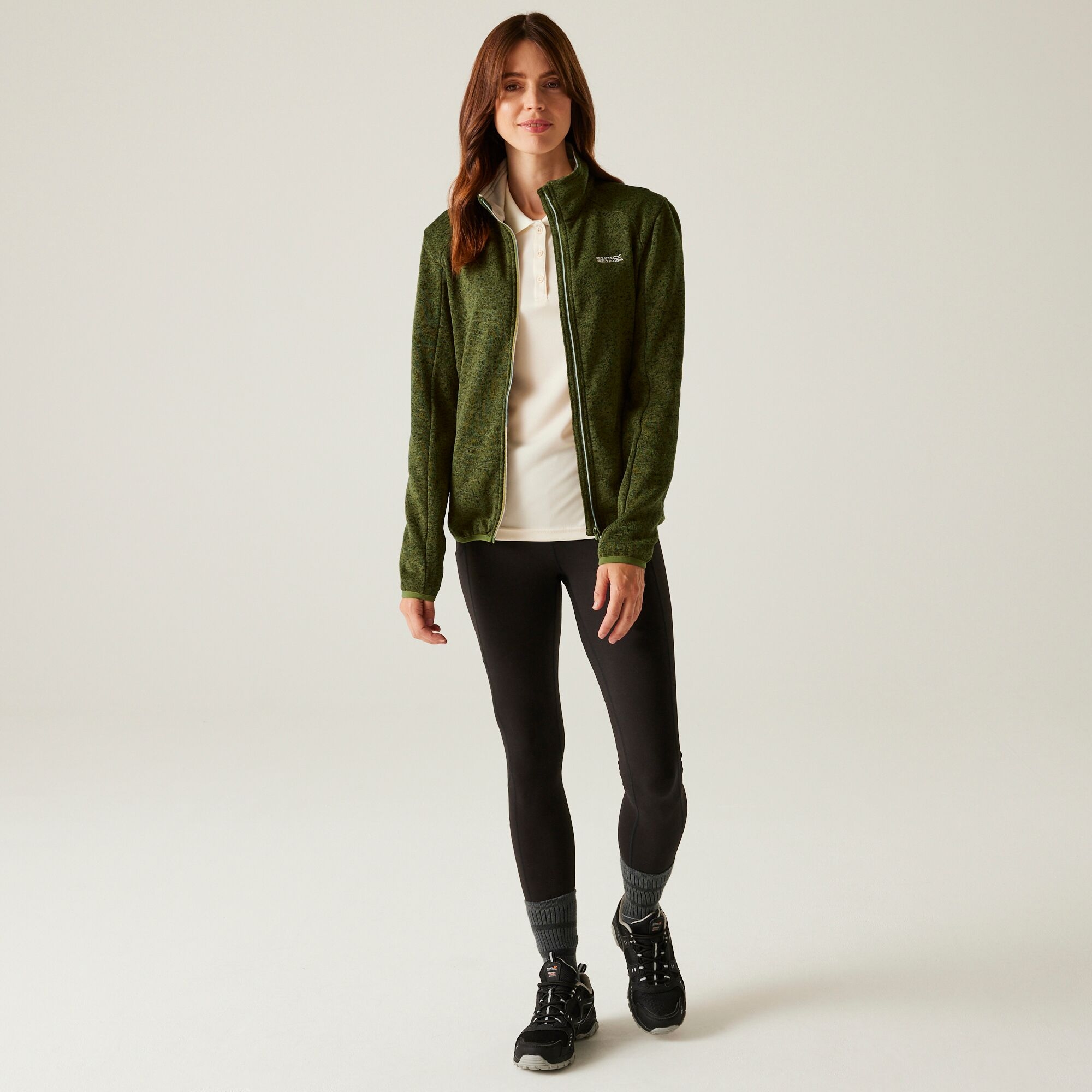 Women's Newhill II Full Zip Fleece | Nephrite Green Light Vanilla